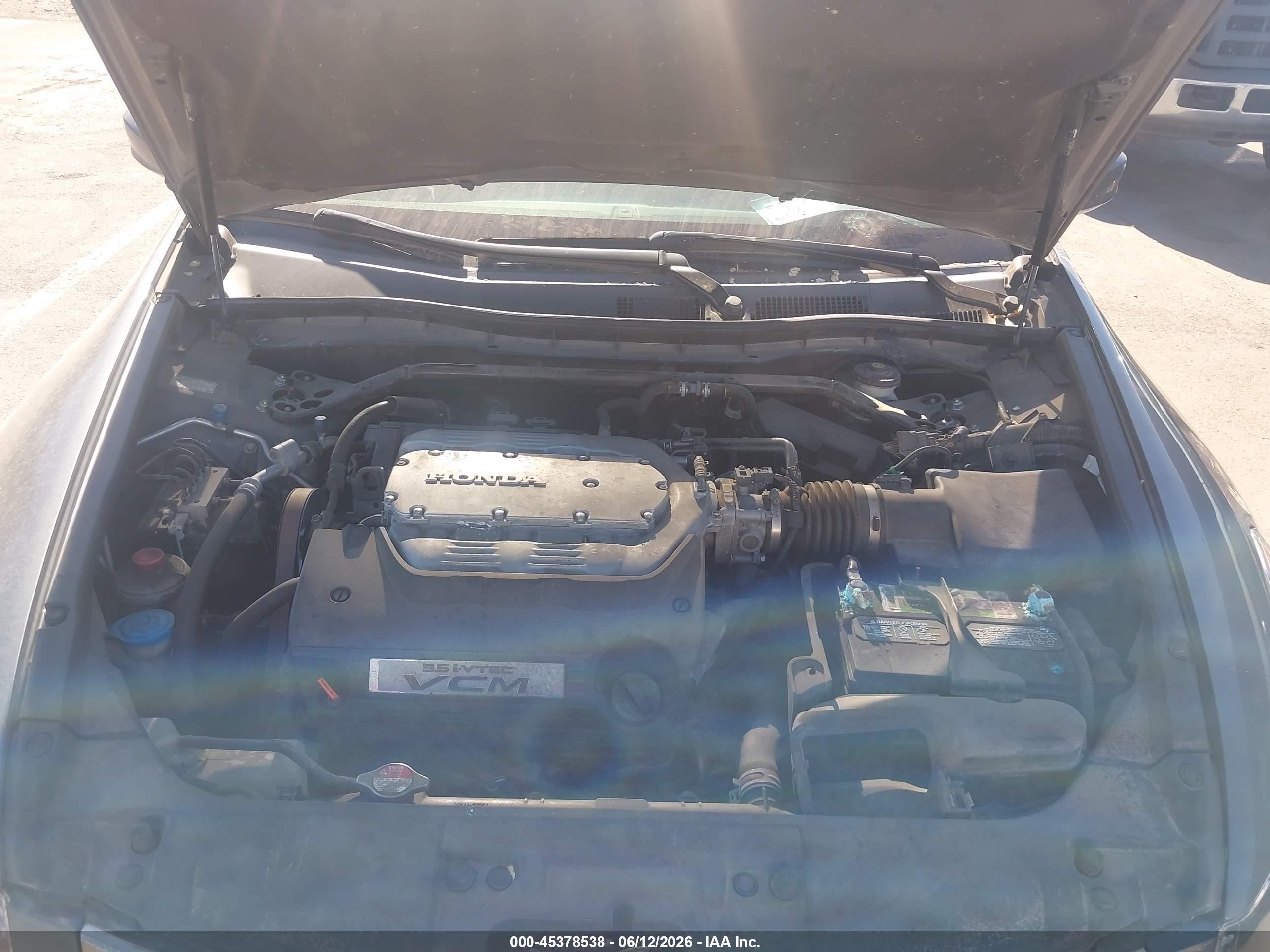 2008 Honda Accord 3.5 Ex-l Gray vin: 1HGCP368X8A074475