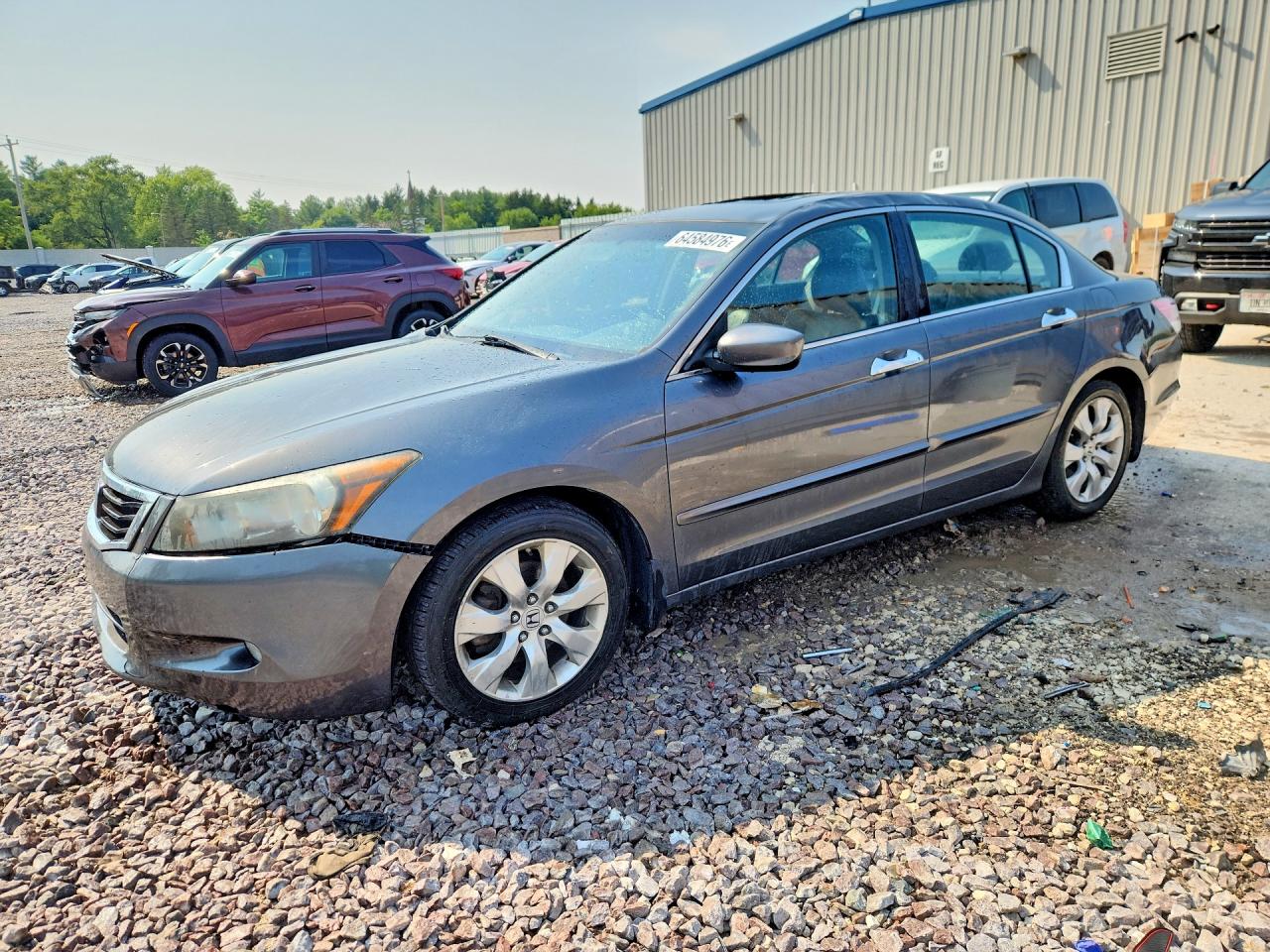 2008 Honda Accord Exl Gray vin: 1HGCP368X8A079899