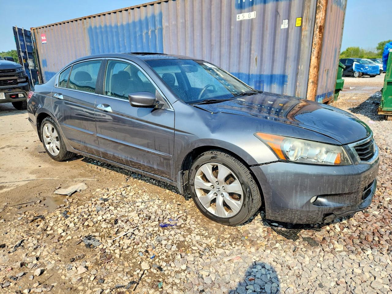 2008 Honda Accord Exl Gray vin: 1HGCP368X8A079899