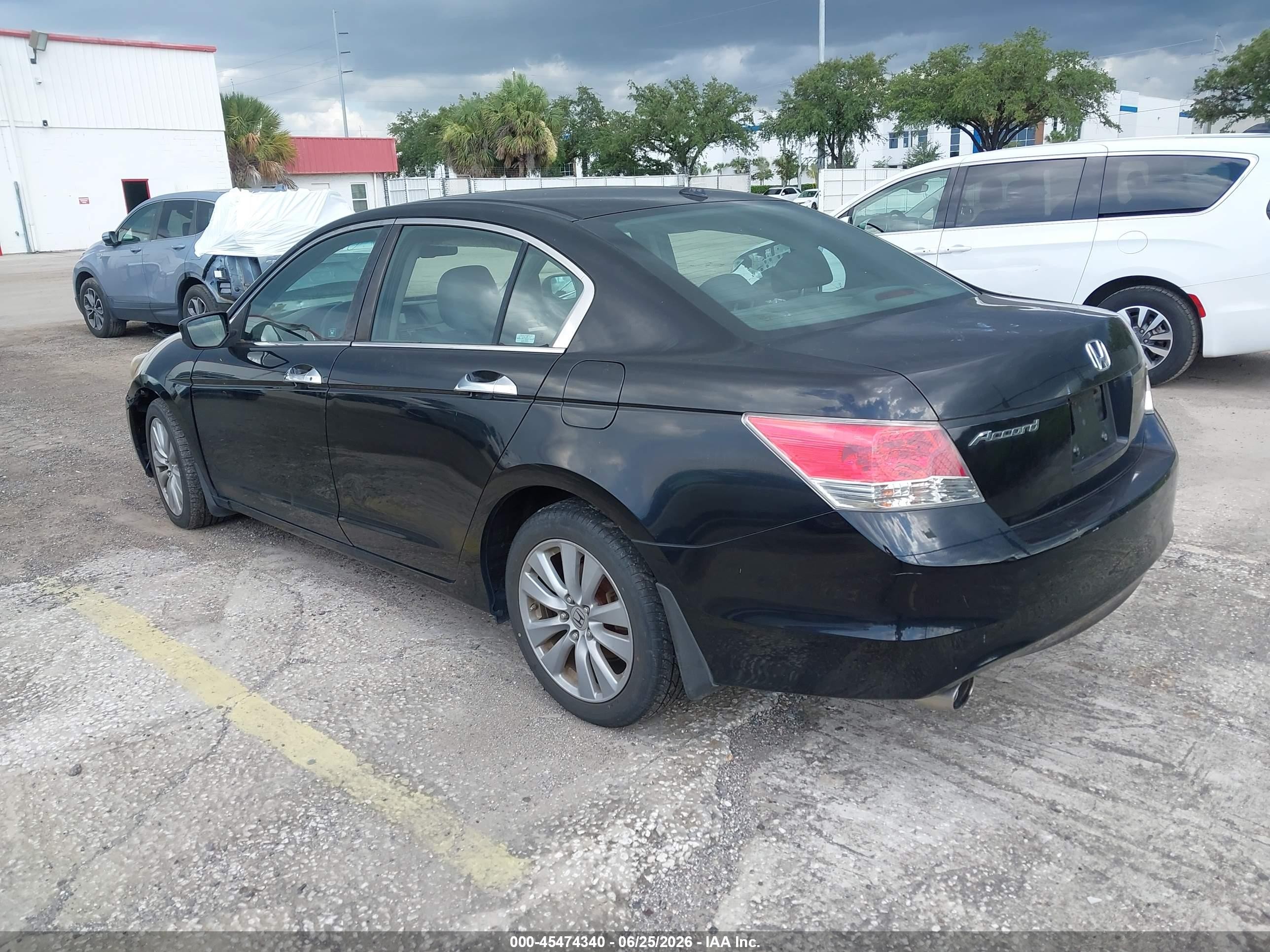 2009 Honda Accord 3.5 Ex-l Black vin: 1HGCP368X9A006680