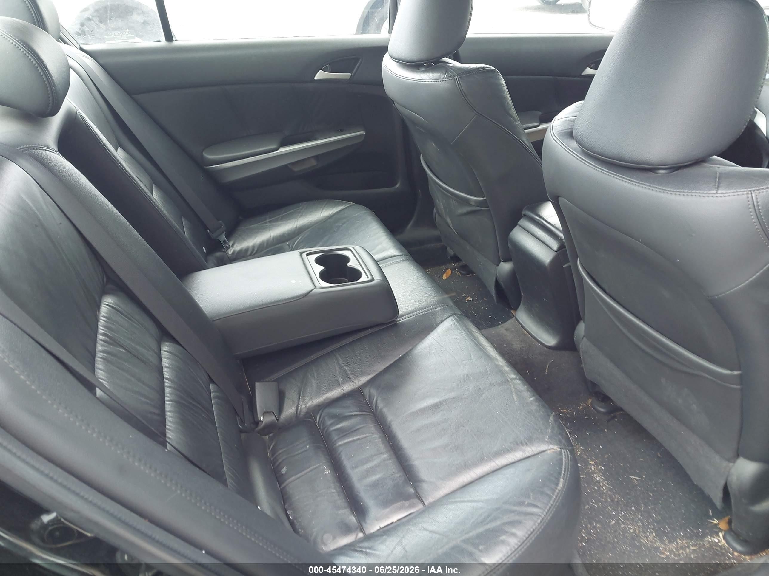 2009 Honda Accord 3.5 Ex-l Black vin: 1HGCP368X9A006680
