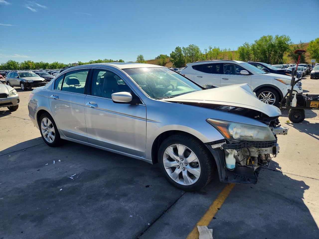 2009 Honda Accord Exl Silver vin: 1HGCP368X9A035158