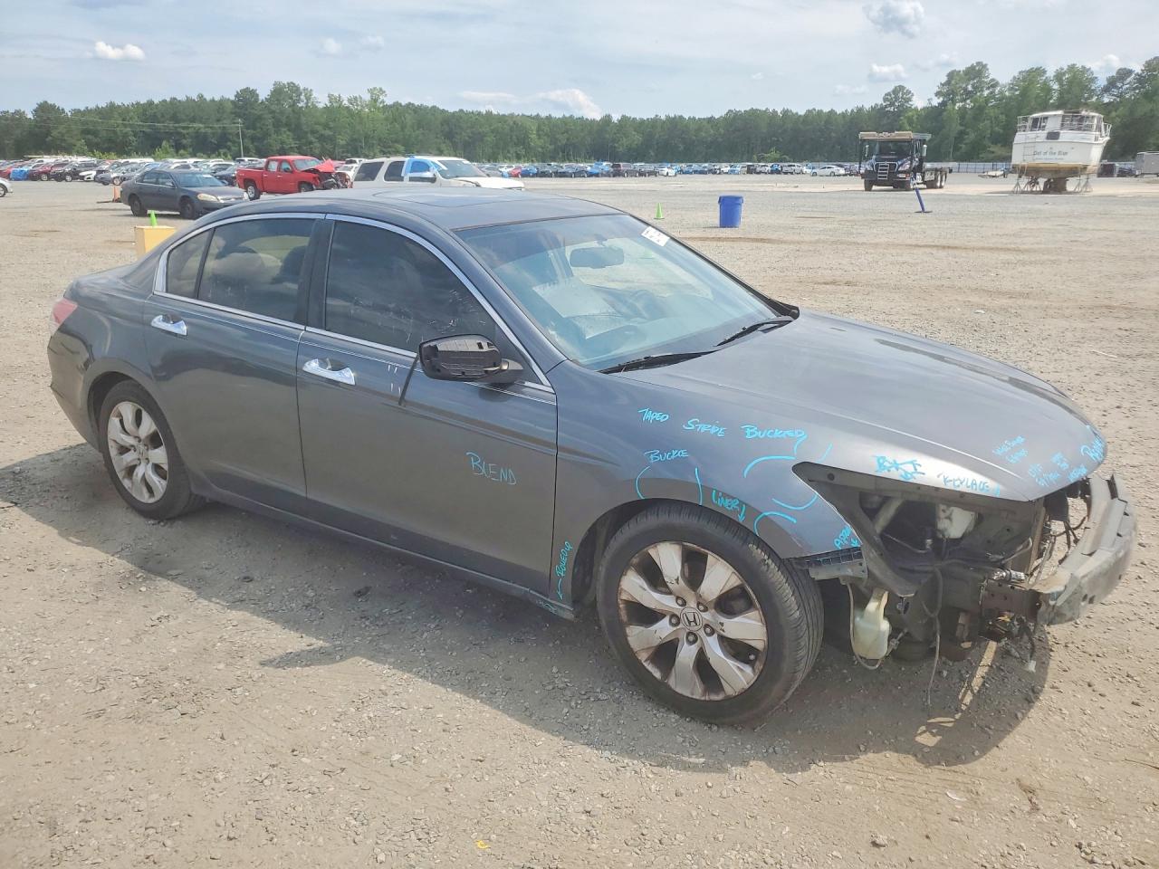 2009 Honda Accord Exl Gray vin: 1HGCP368X9A035466