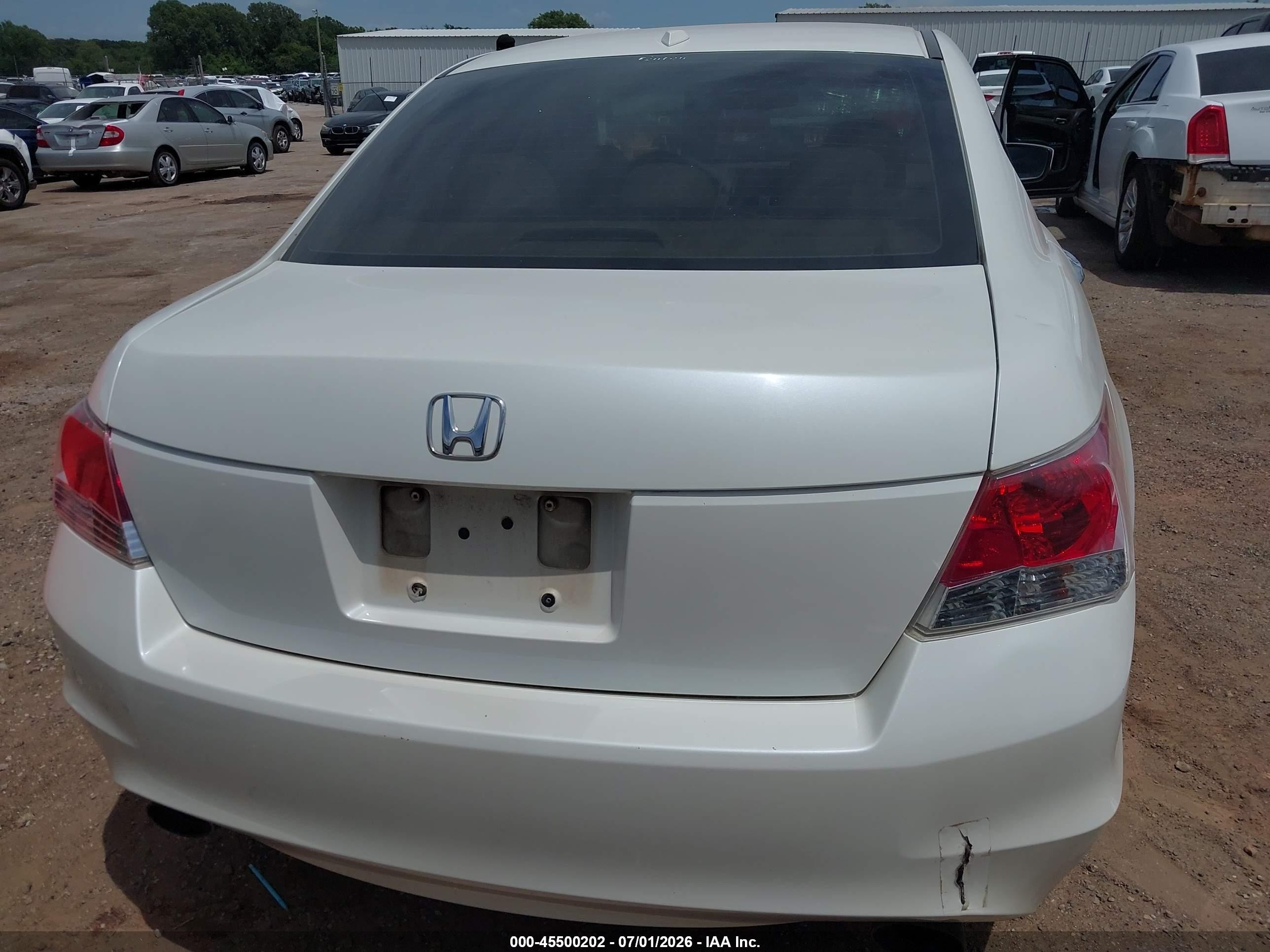 2009 Honda Accord 3.5 Ex-l White vin: 1HGCP368X9A036701