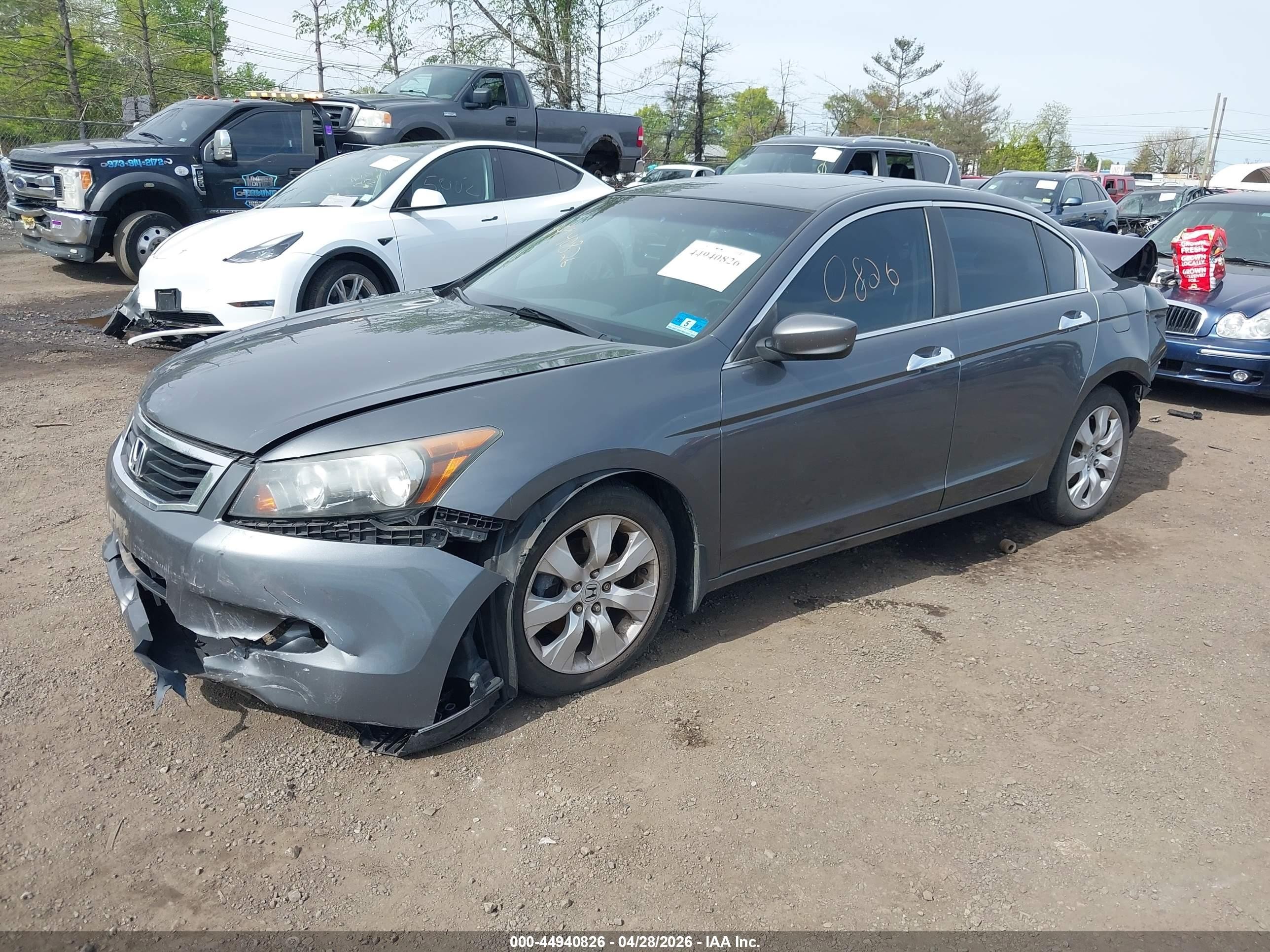 2009 Honda Accord 3.5 Ex-l Gray vin: 1HGCP368X9A042398