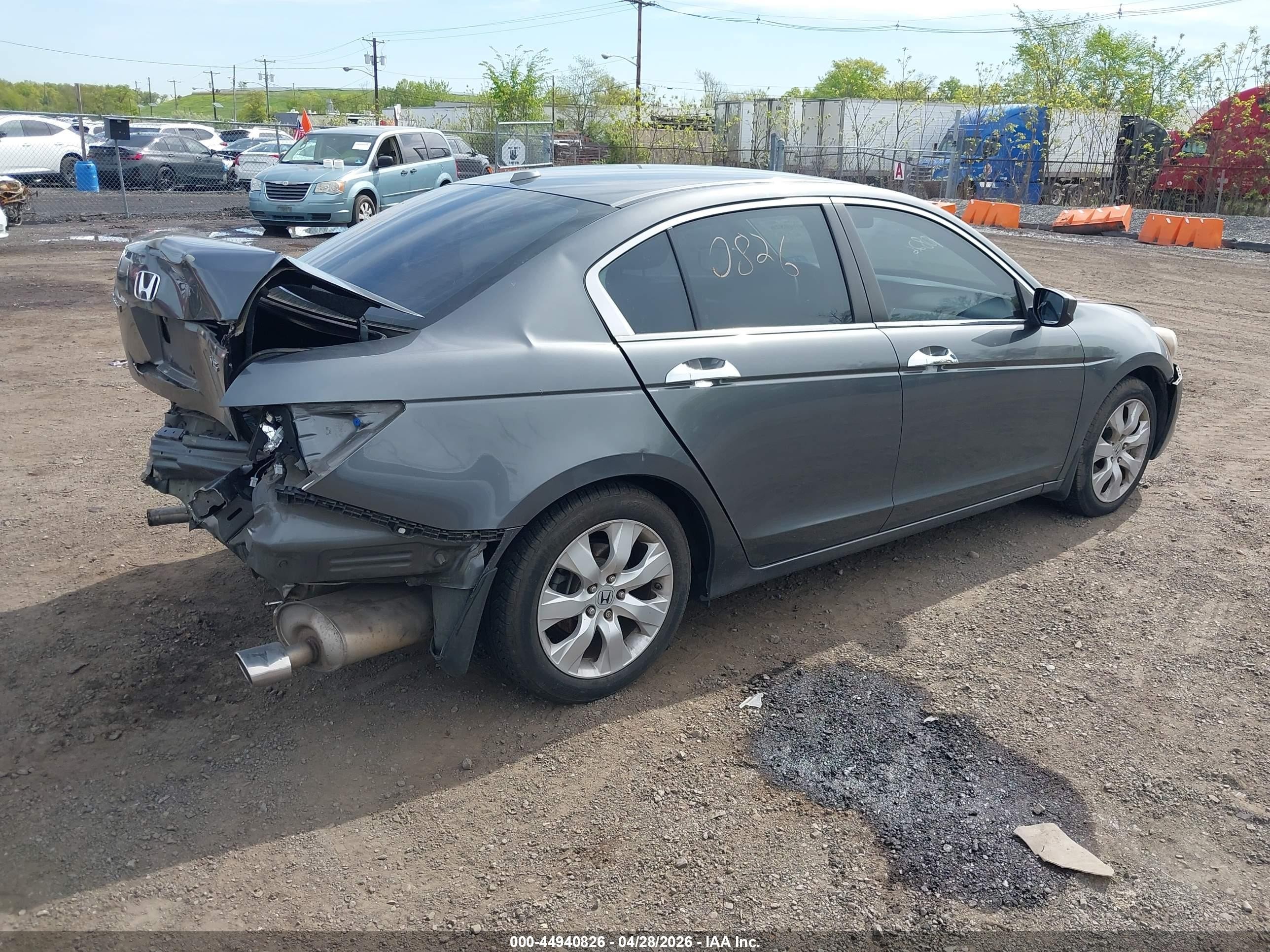 2009 Honda Accord 3.5 Ex-l Gray vin: 1HGCP368X9A042398