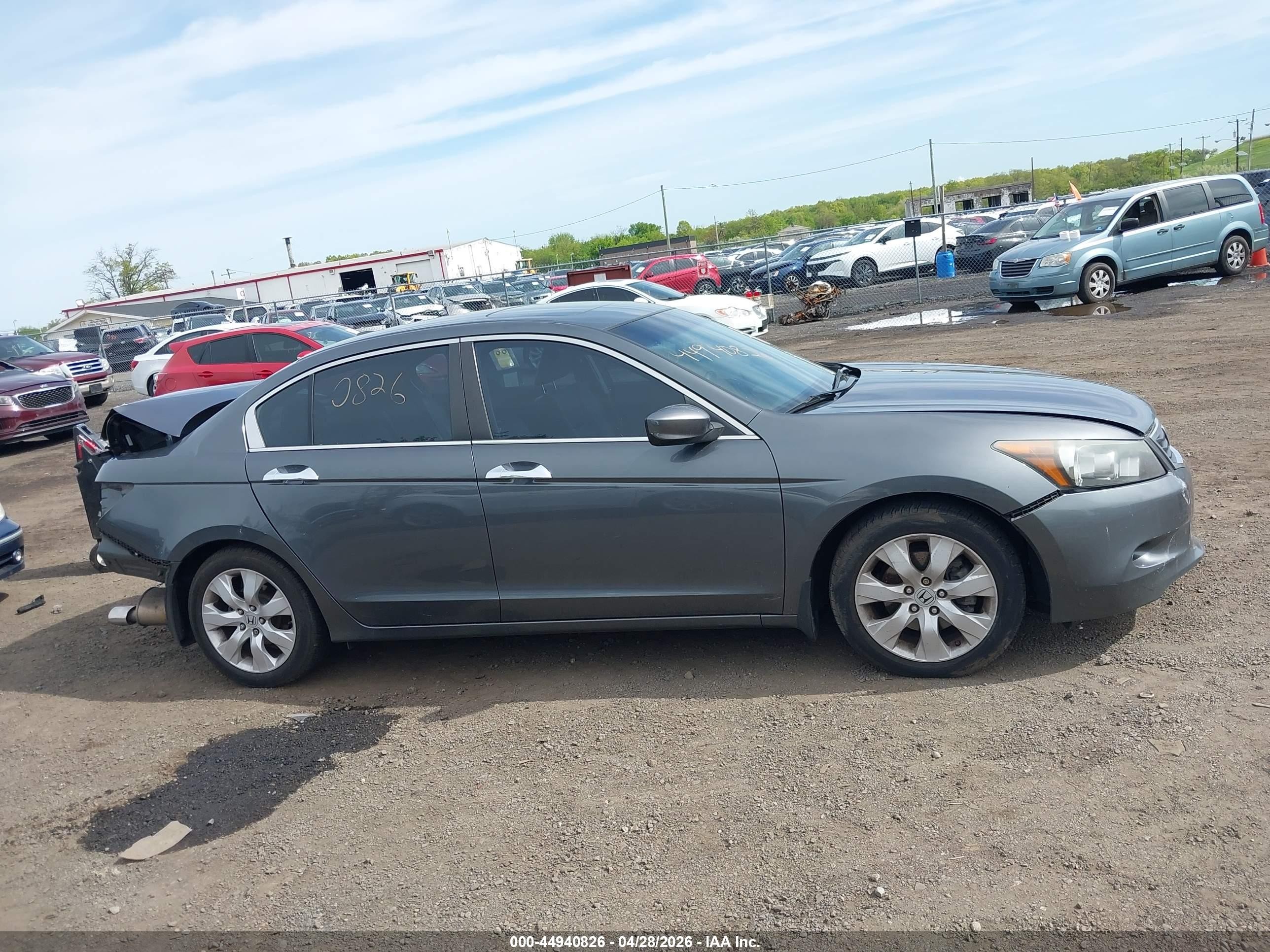 2009 Honda Accord 3.5 Ex-l Gray vin: 1HGCP368X9A042398