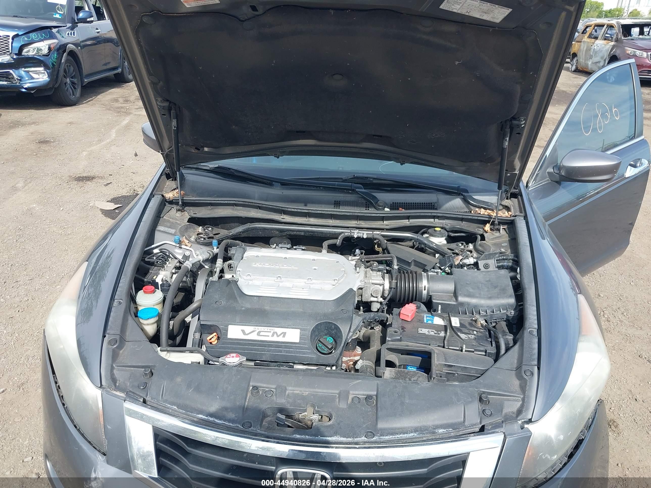 2009 Honda Accord 3.5 Ex-l Gray vin: 1HGCP368X9A042398
