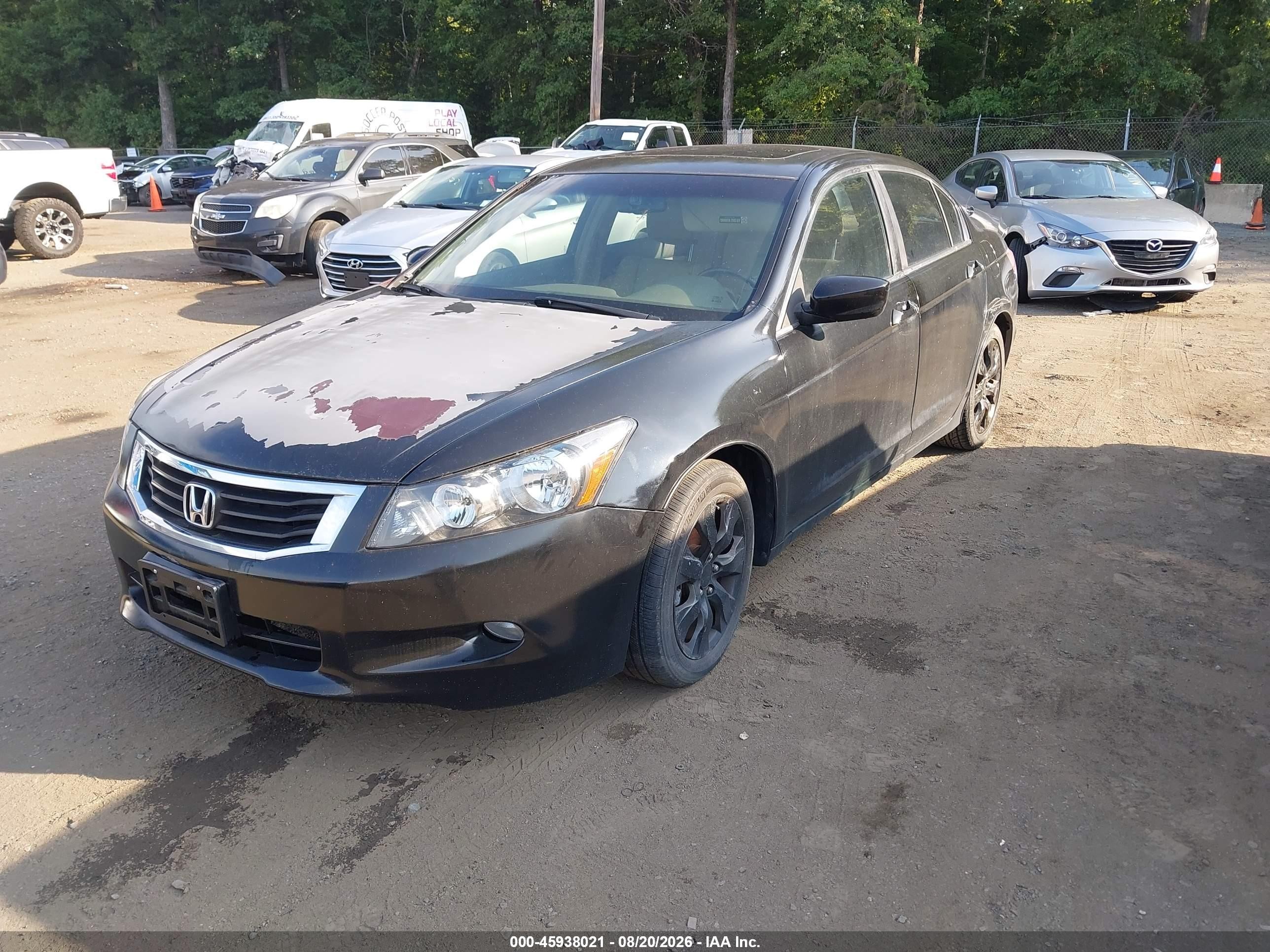 2009 Honda Accord 3.5 Ex-l Black vin: 1HGCP368X9A045785
