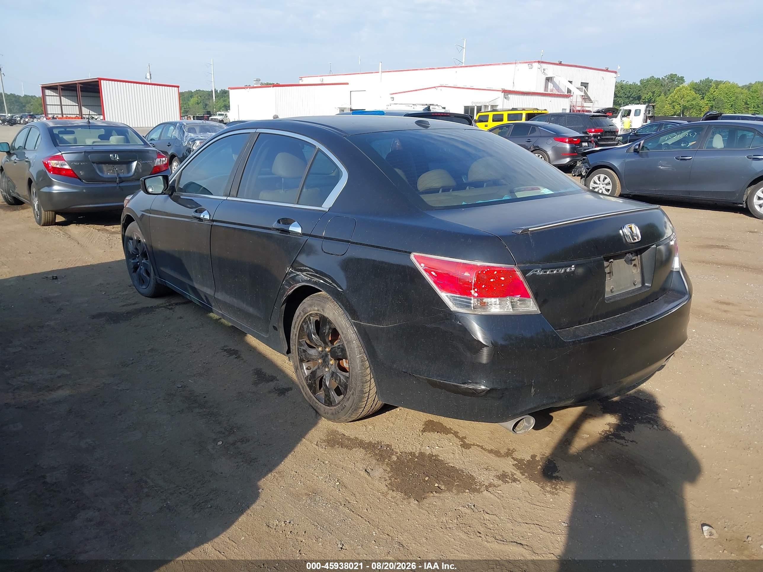 2009 Honda Accord 3.5 Ex-l Black vin: 1HGCP368X9A045785