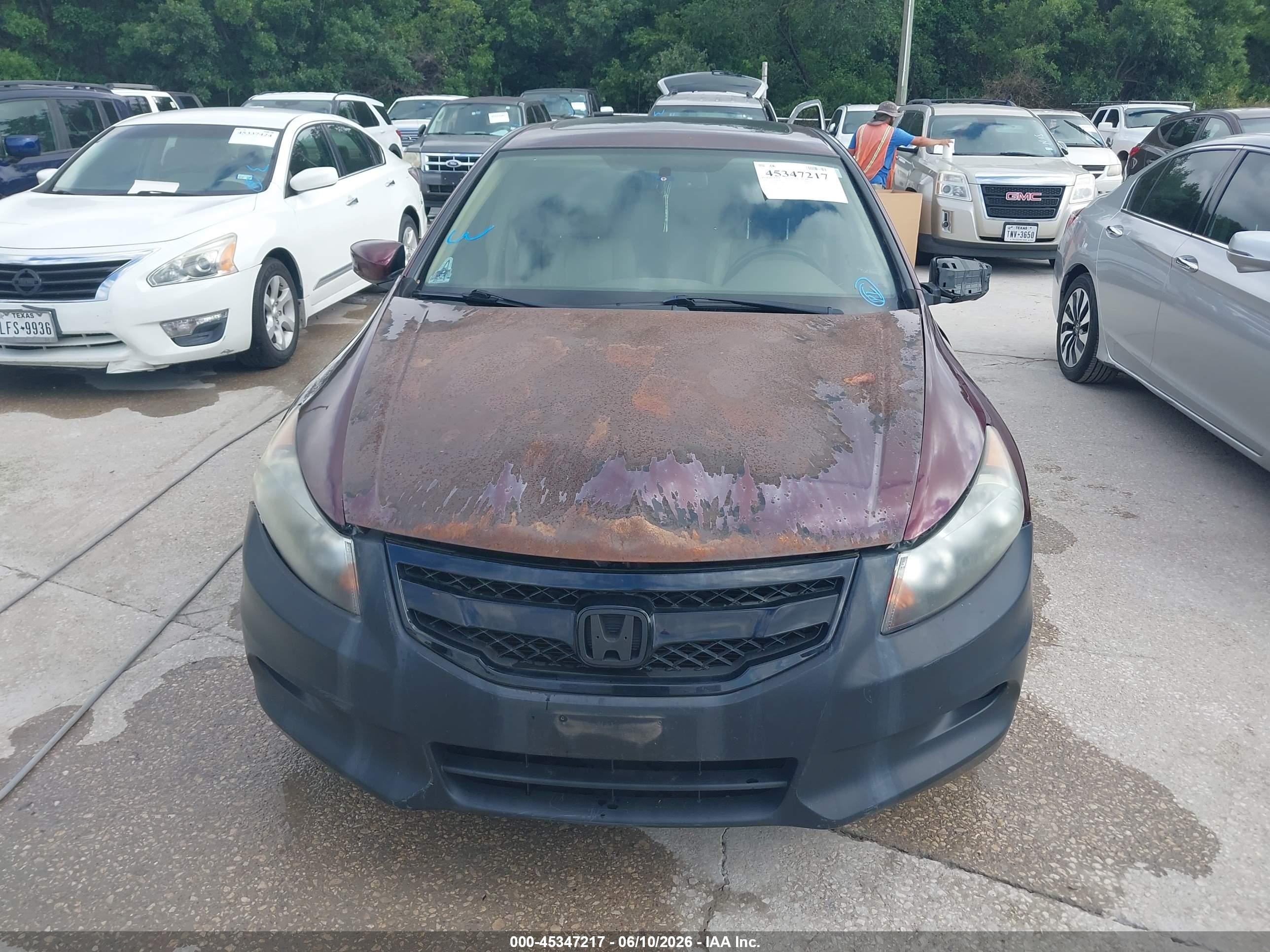2009 Honda Accord 3.5 Ex-l Burgundy vin: 1HGCP368X9A048010