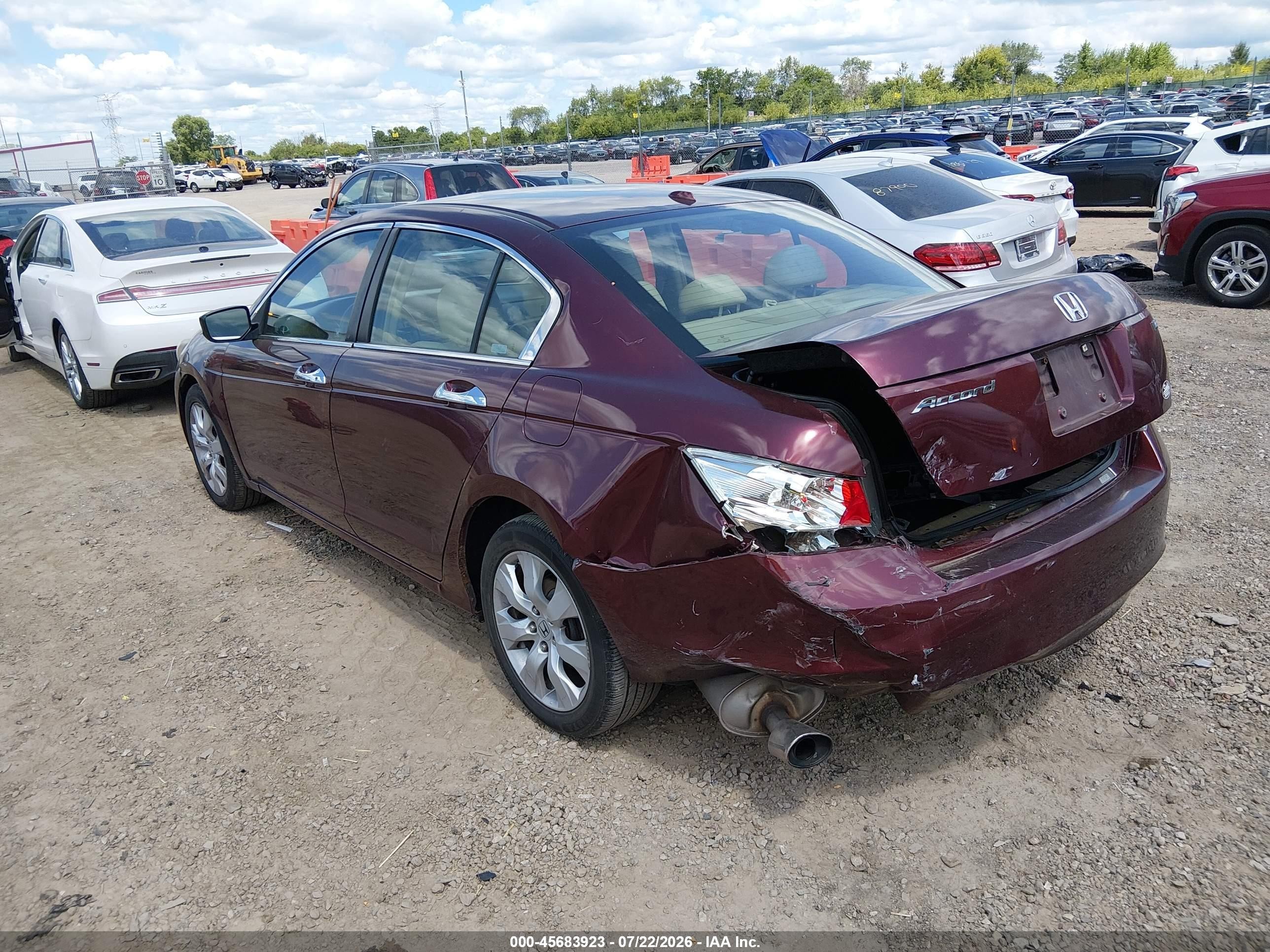 2009 Honda Accord 3.5 Ex-l Maroon vin: 1HGCP368X9A048069