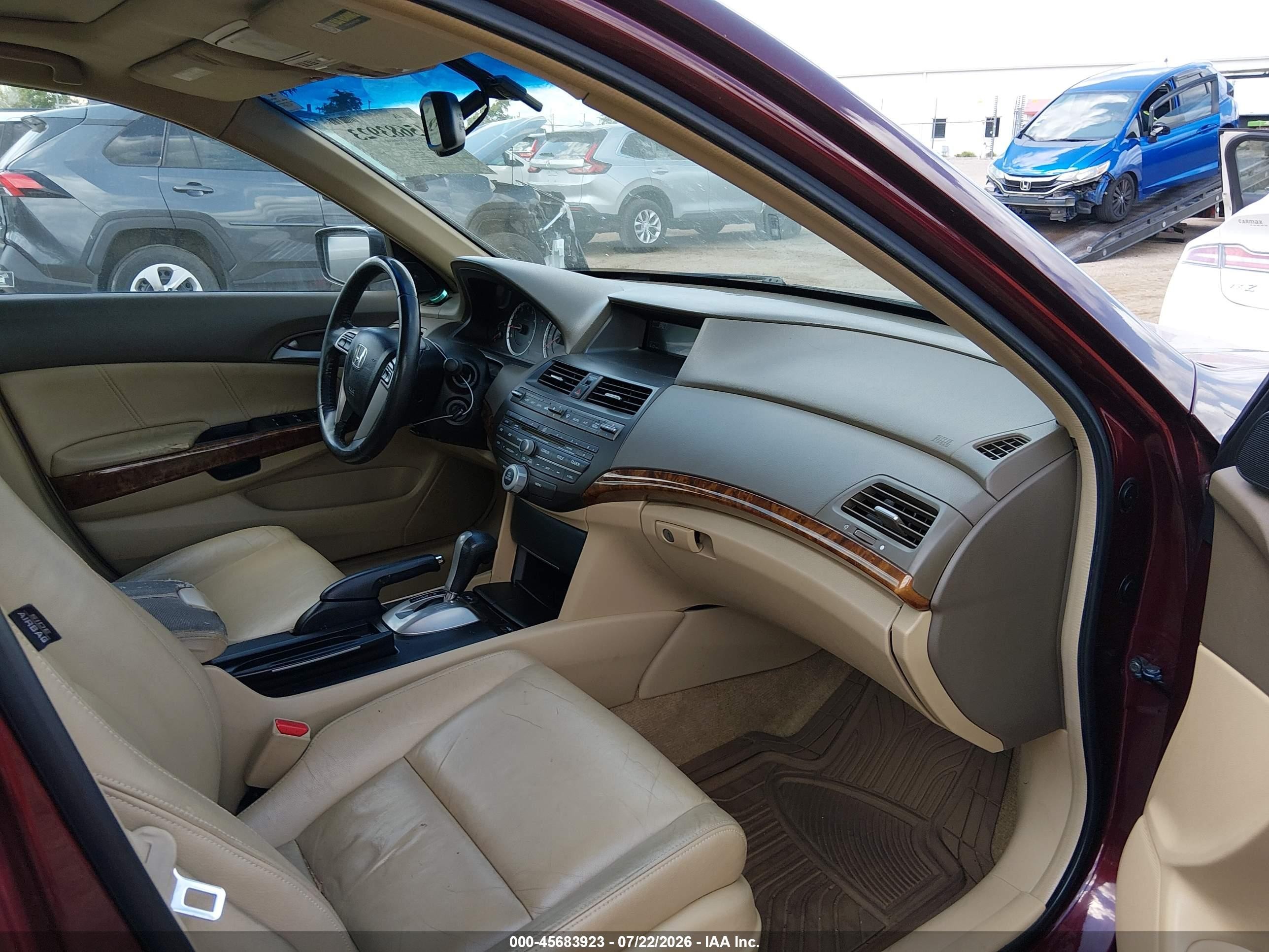 2009 Honda Accord 3.5 Ex-l Maroon vin: 1HGCP368X9A048069