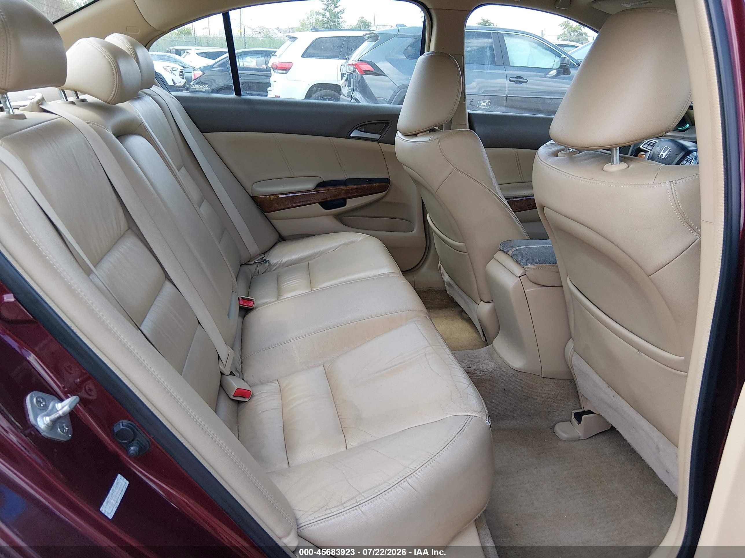 2009 Honda Accord 3.5 Ex-l Maroon vin: 1HGCP368X9A048069