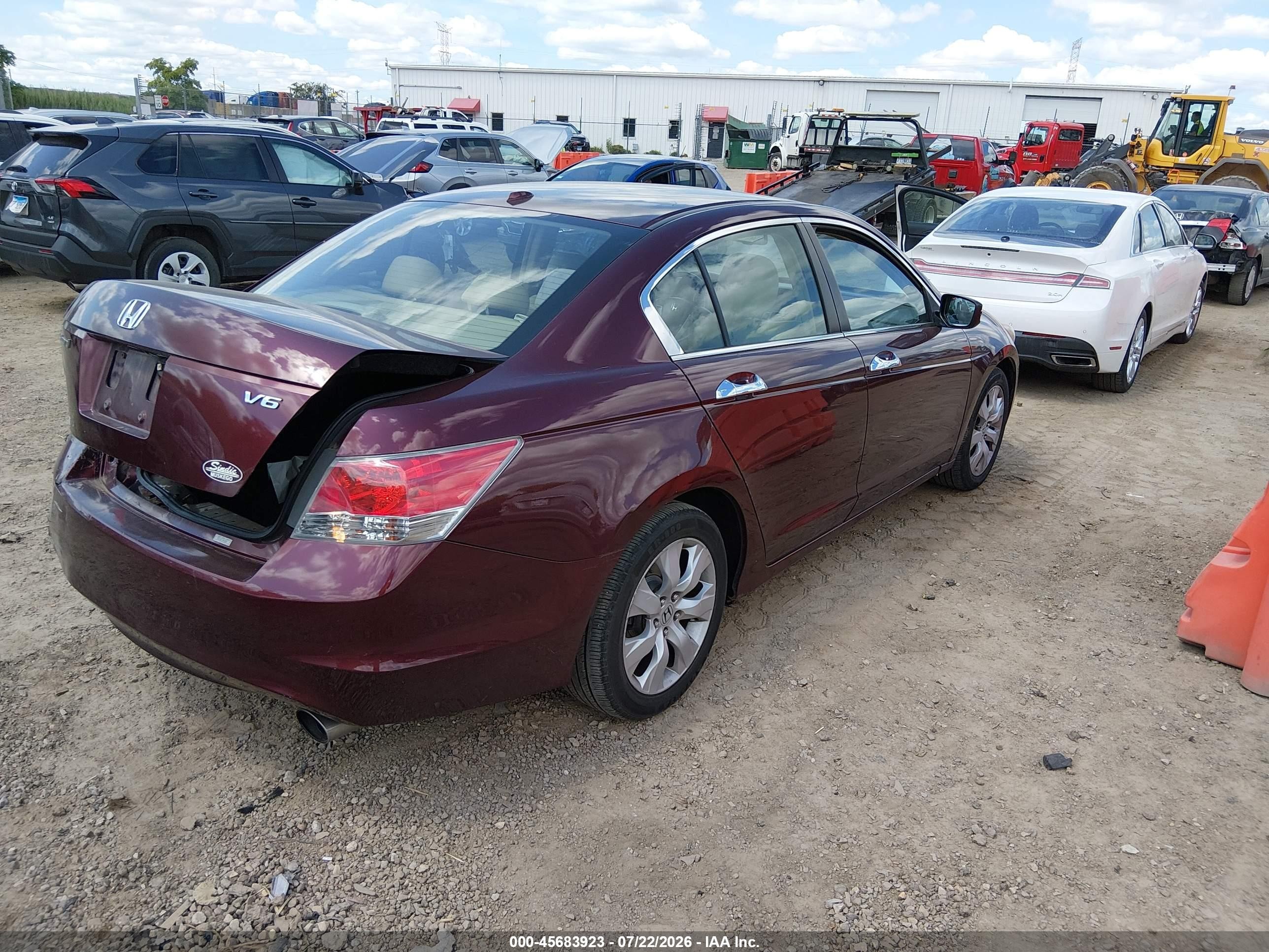 2009 Honda Accord 3.5 Ex-l Maroon vin: 1HGCP368X9A048069