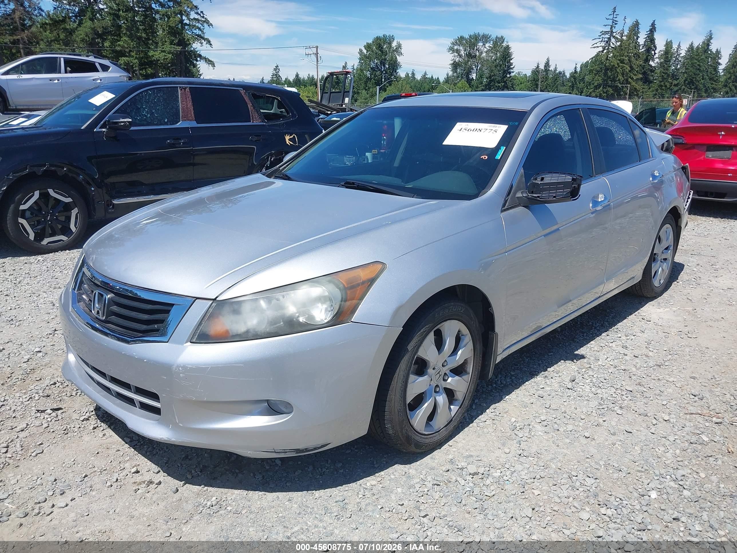 2009 Honda Accord 3.5 Ex-l Silver vin: 1HGCP368X9A048105