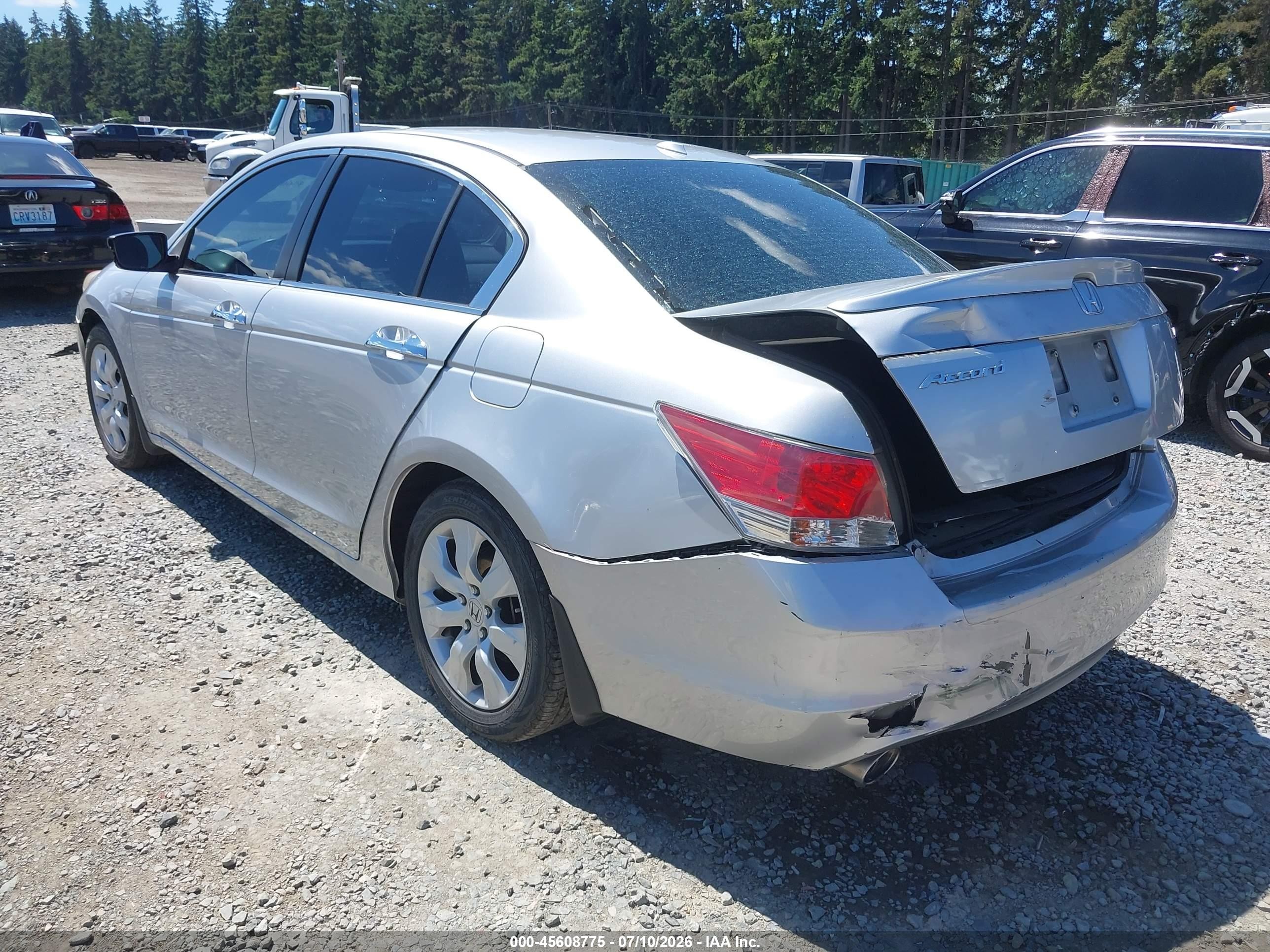 2009 Honda Accord 3.5 Ex-l Silver vin: 1HGCP368X9A048105