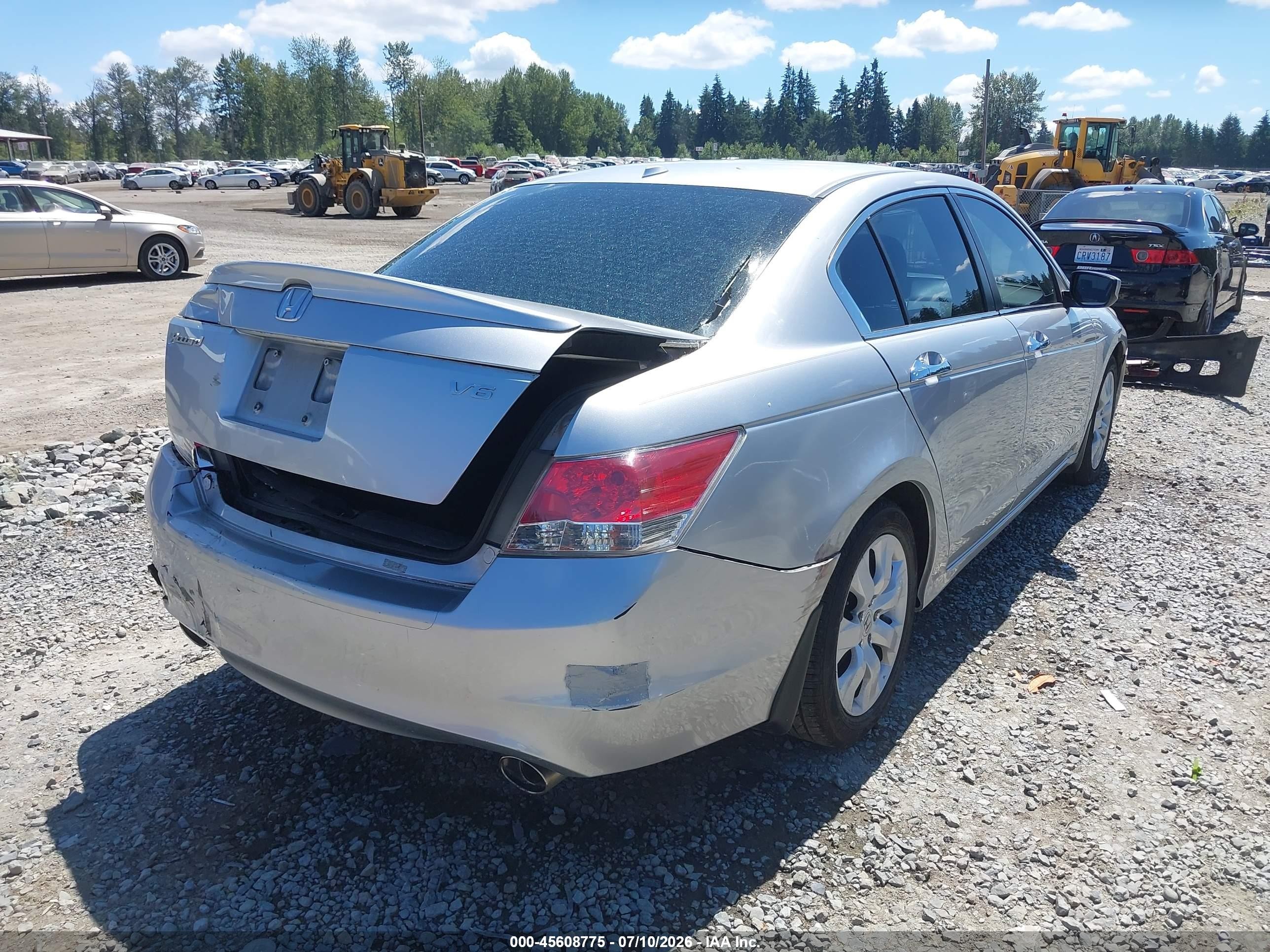 2009 Honda Accord 3.5 Ex-l Silver vin: 1HGCP368X9A048105