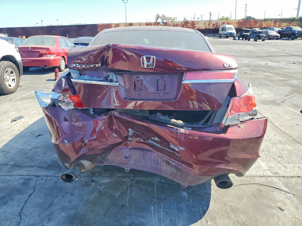 2011 Honda Accord Ex Burgundy vin: 1HGCP3F70BA015949