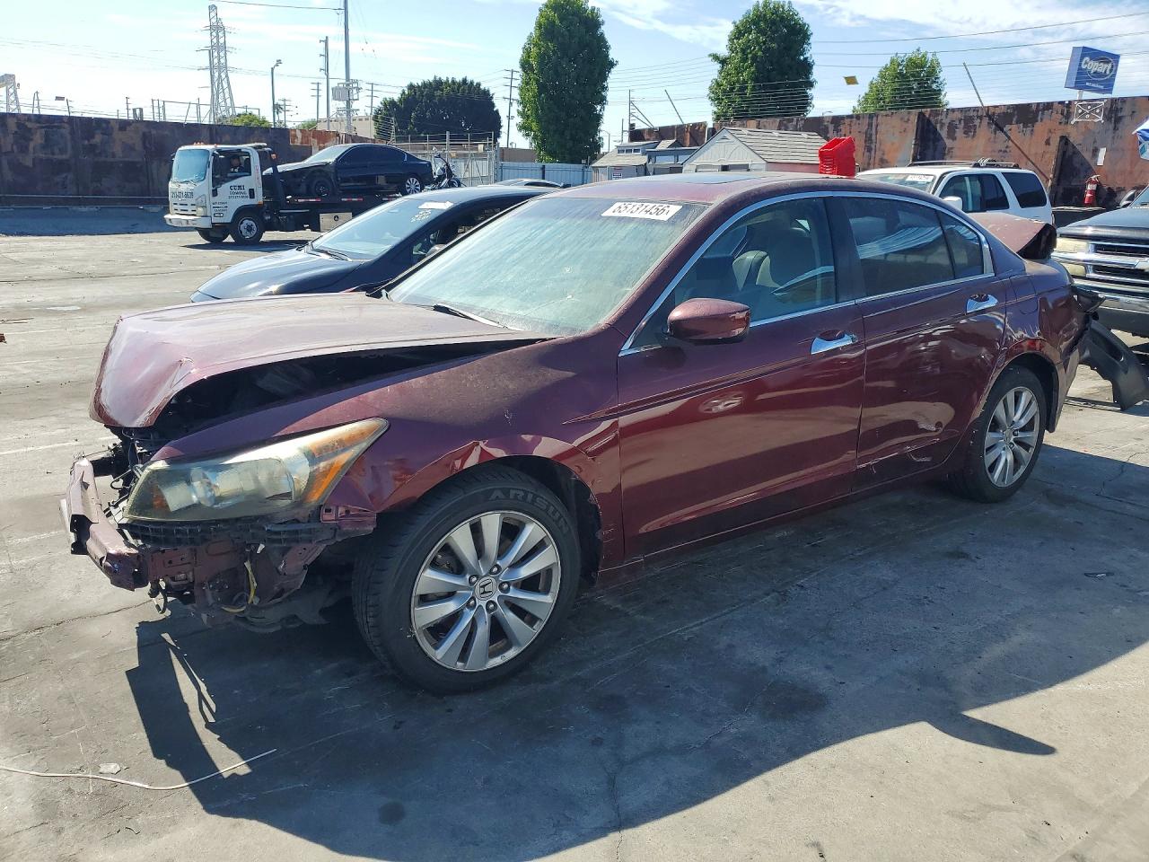2011 Honda Accord Ex Burgundy vin: 1HGCP3F70BA015949