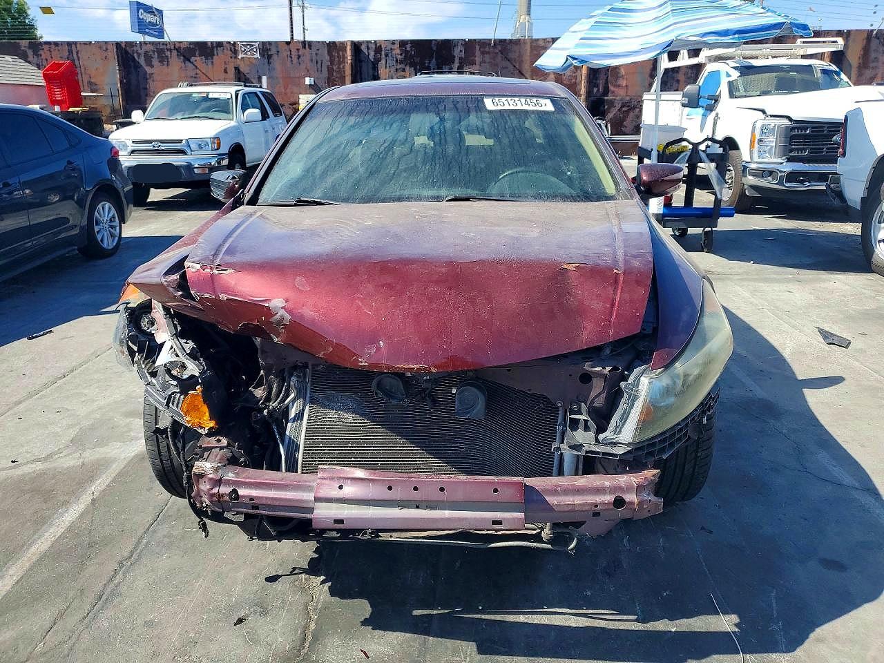 2011 Honda Accord Ex Burgundy vin: 1HGCP3F70BA015949
