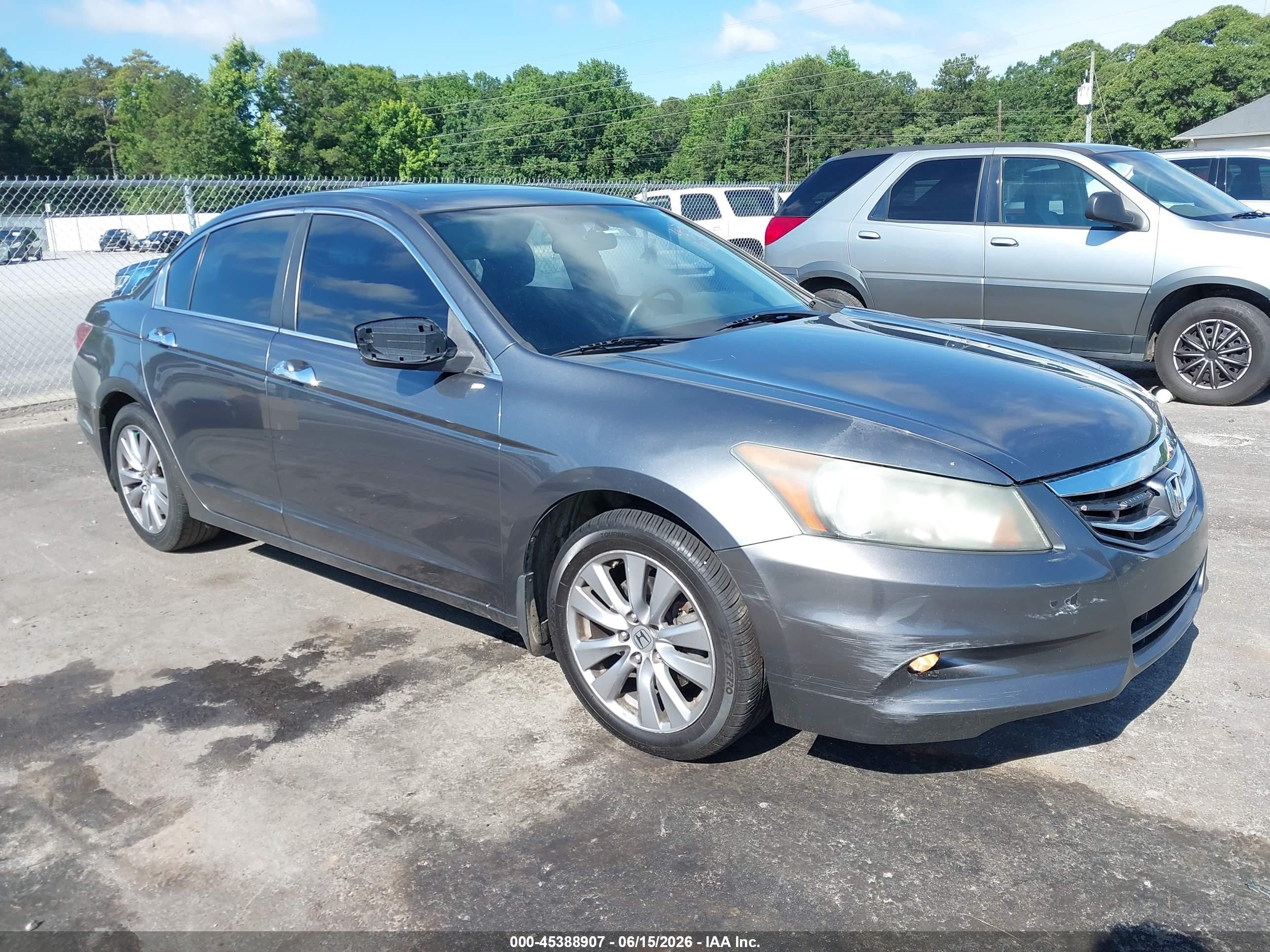 2012 Honda Accord 3.5 Ex Gray vin: 1HGCP3F74CA008648