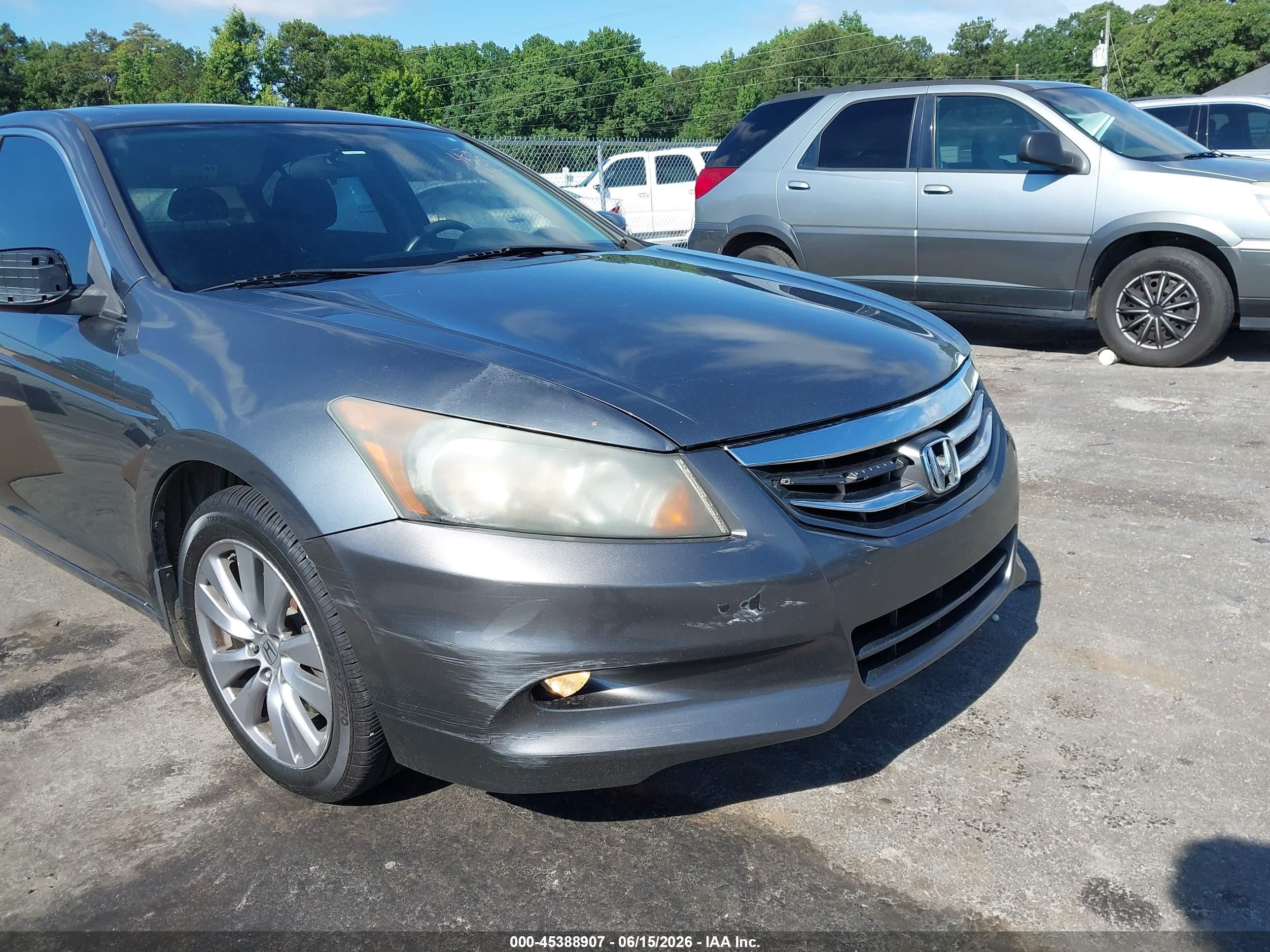 2012 Honda Accord 3.5 Ex Gray vin: 1HGCP3F74CA008648