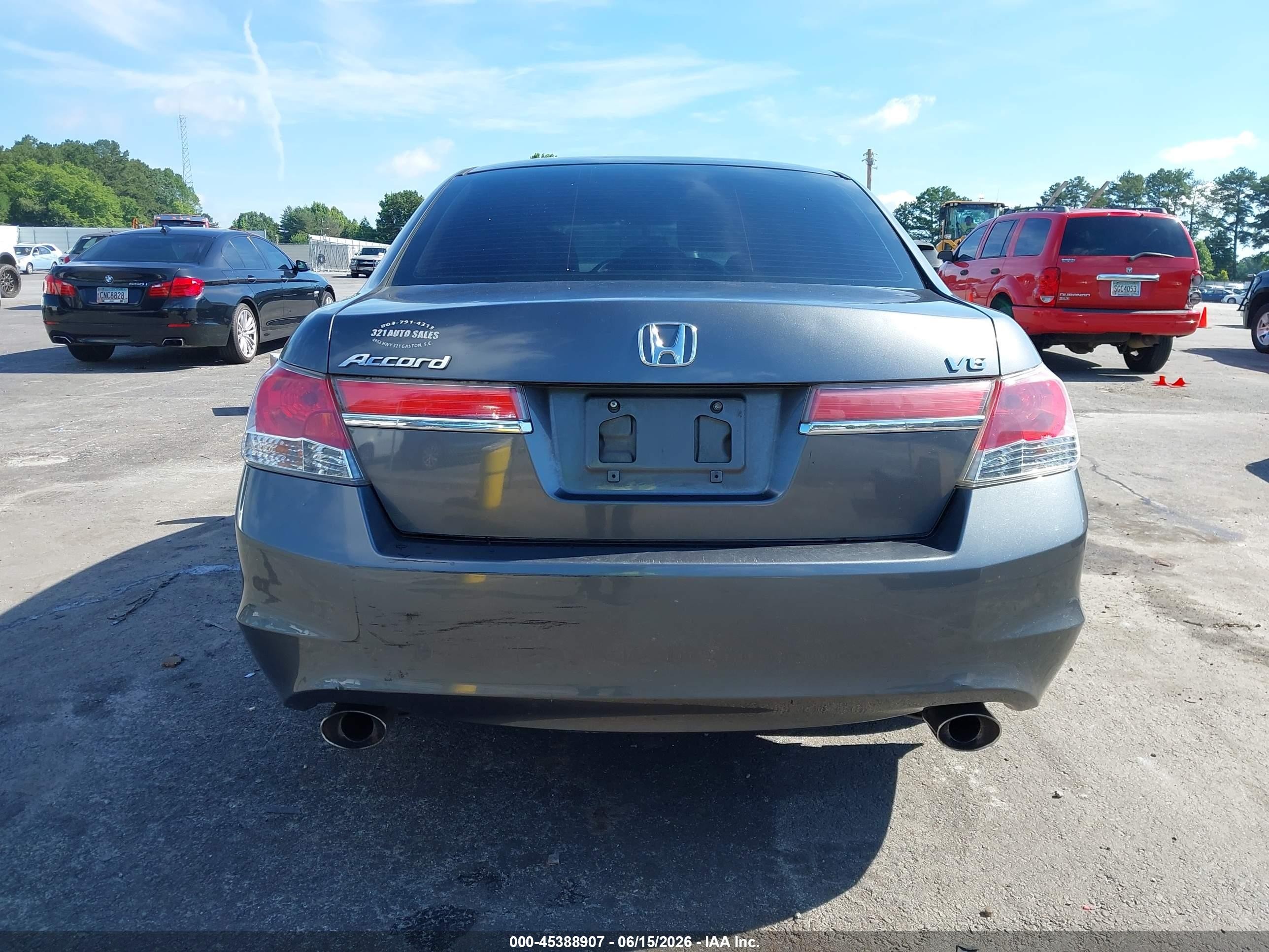 2012 Honda Accord 3.5 Ex Gray vin: 1HGCP3F74CA008648