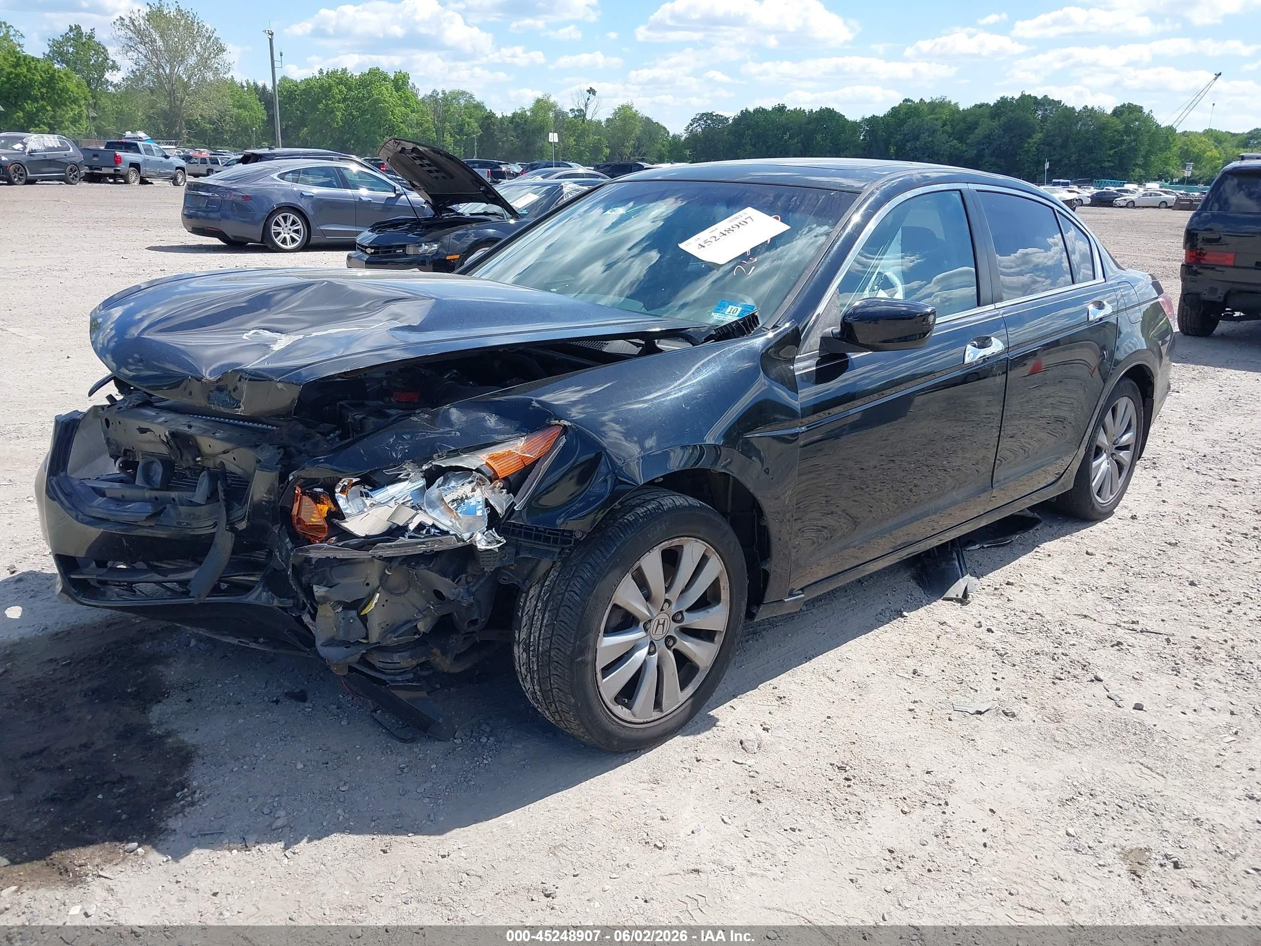 2011 Honda Accord 3.5 Ex Black vin: 1HGCP3F75BA006275