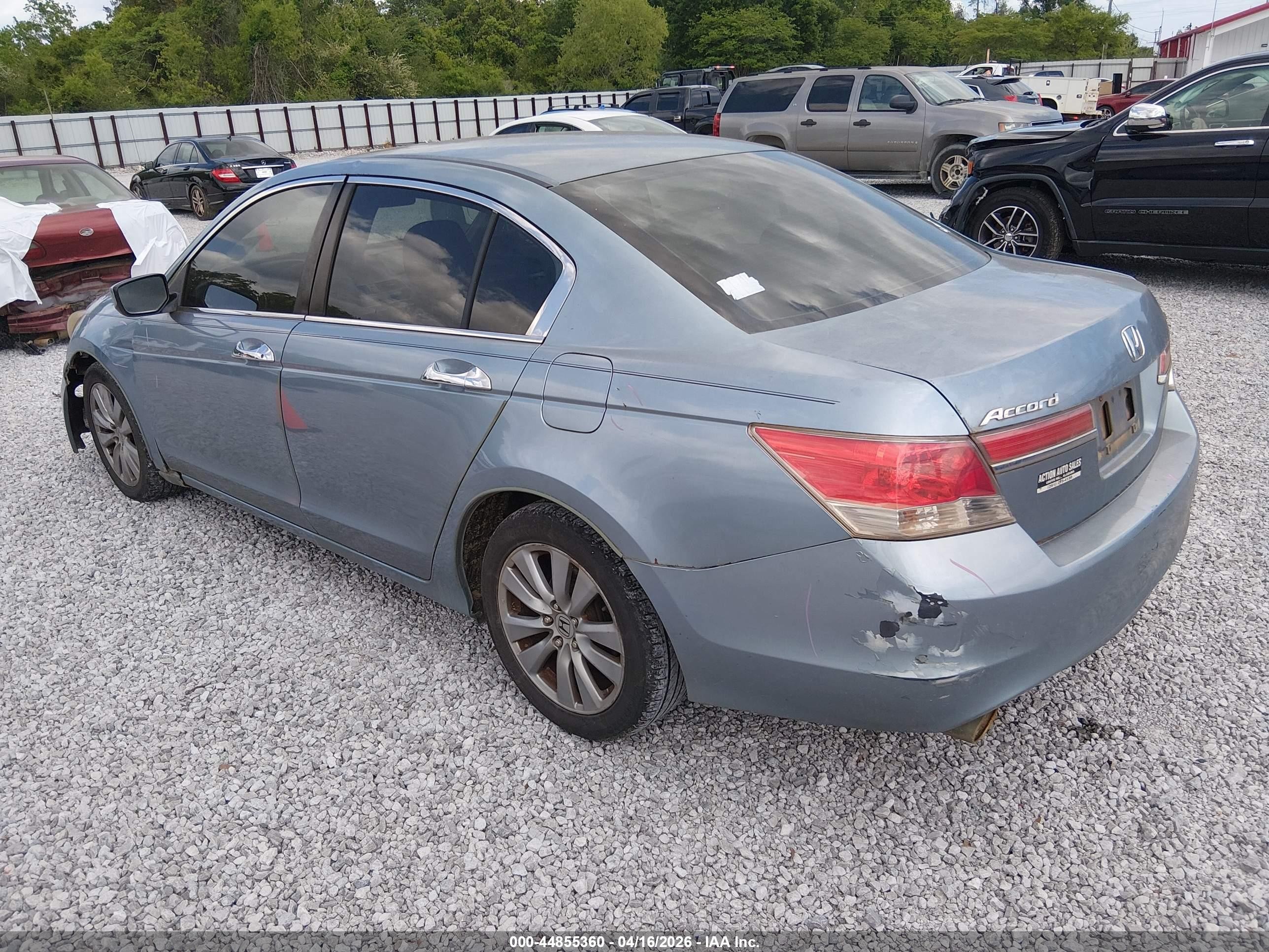 2011 Honda Accord 3.5 Ex Gray vin: 1HGCP3F77BA022395