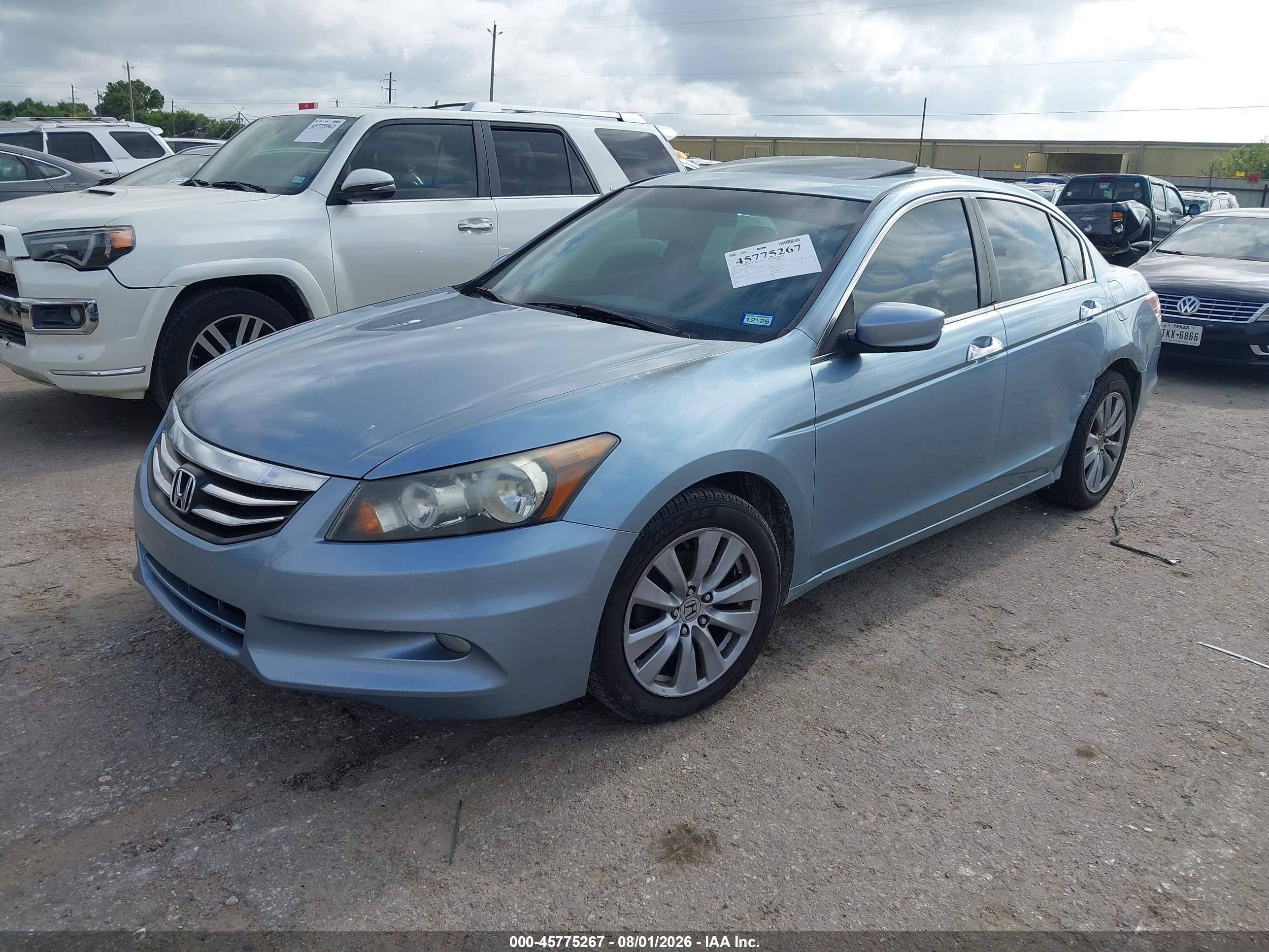 2011 Honda Accord 3.5 Ex Light Blue vin: 1HGCP3F78BA016489