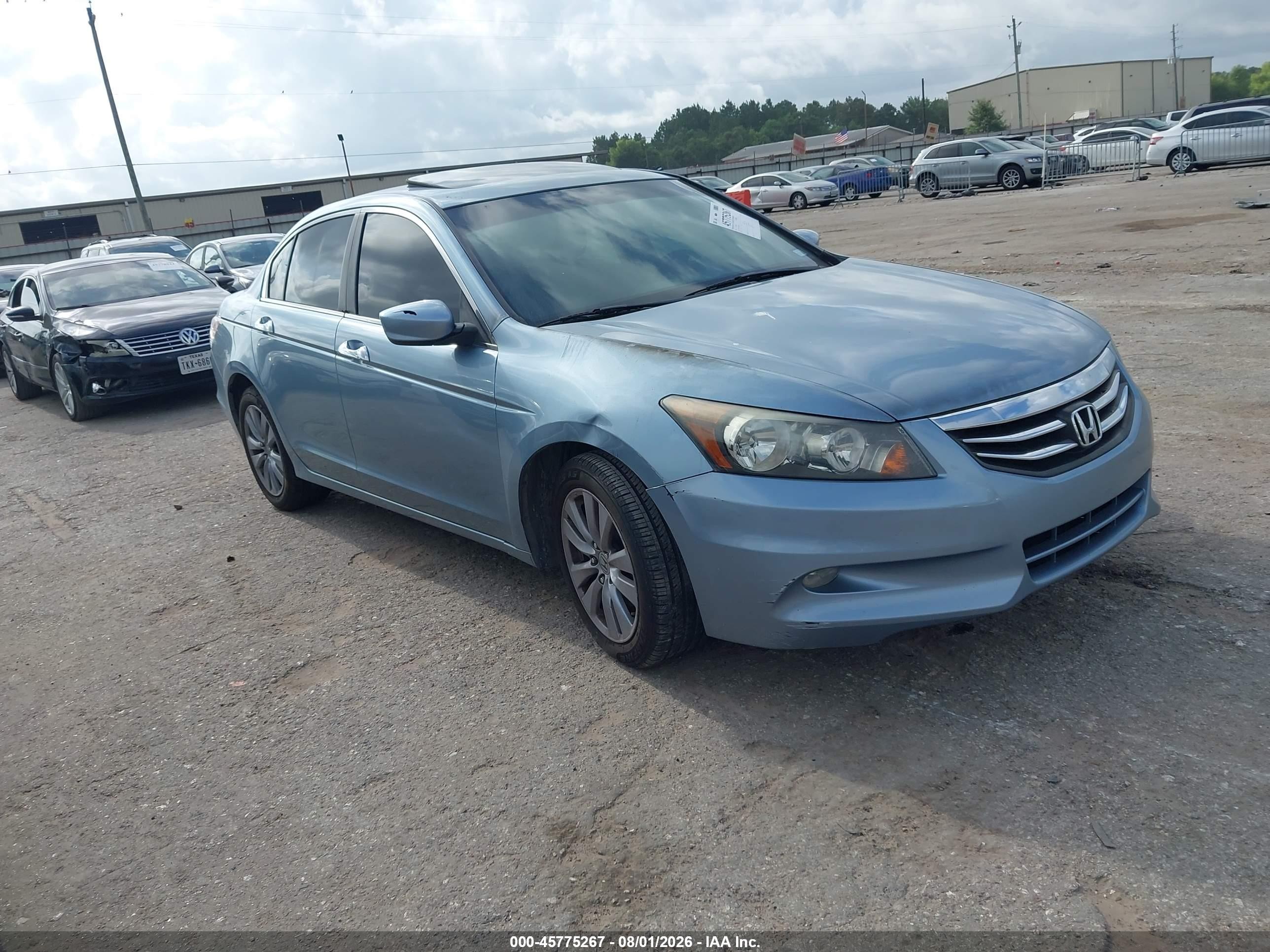 2011 Honda Accord 3.5 Ex Light Blue vin: 1HGCP3F78BA016489