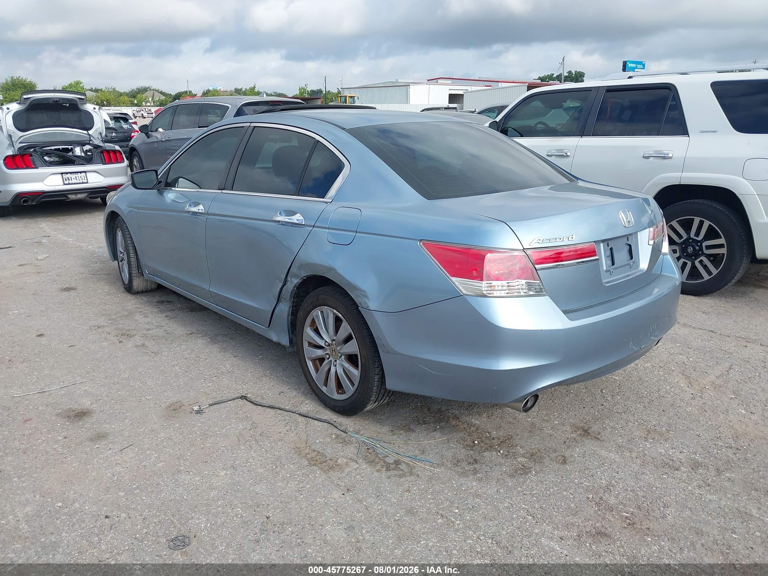 2011 Honda Accord 3.5 Ex Light Blue vin: 1HGCP3F78BA016489