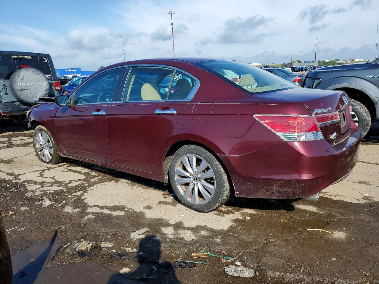2011 Honda Accord Ex Burgundy vin: 1HGCP3F78BA018601