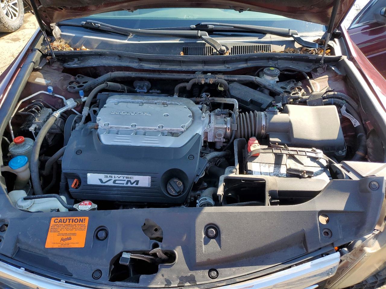 2011 Honda Accord Ex Burgundy vin: 1HGCP3F78BA018601