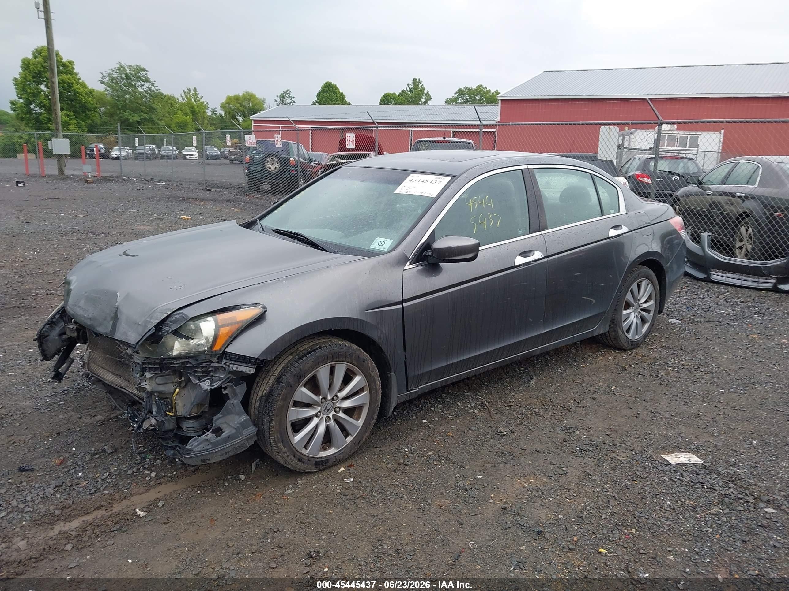 2011 Honda Accord 3.5 Ex Gray vin: 1HGCP3F7XBA014324