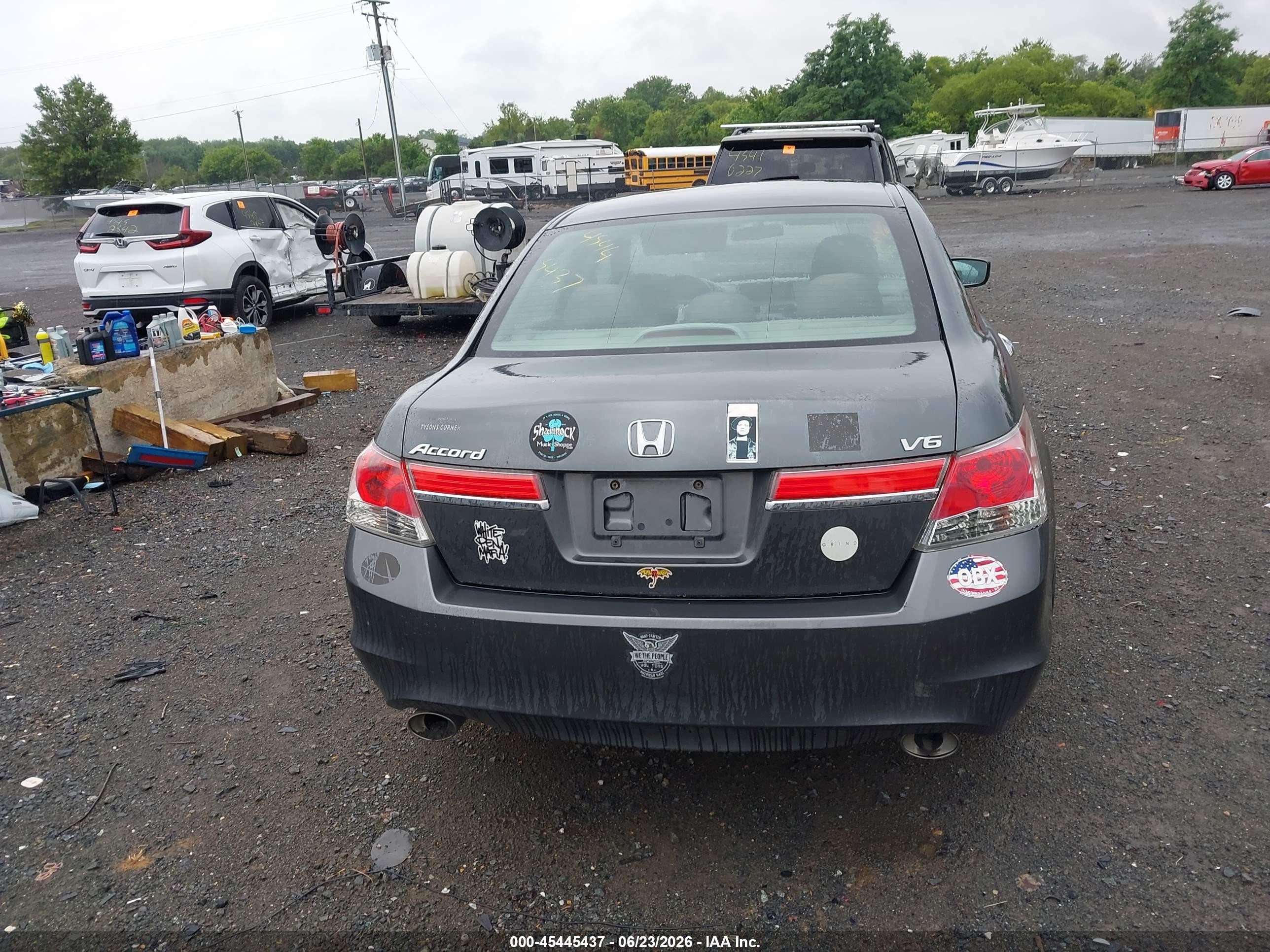 2011 Honda Accord 3.5 Ex Gray vin: 1HGCP3F7XBA014324