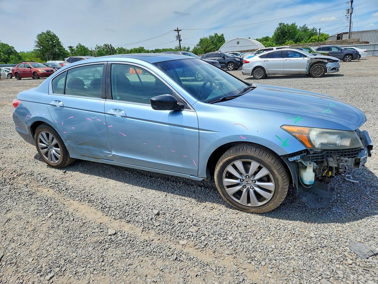 2012 Honda Accord Ex Синий vin: 1HGCP3F7XCA004510