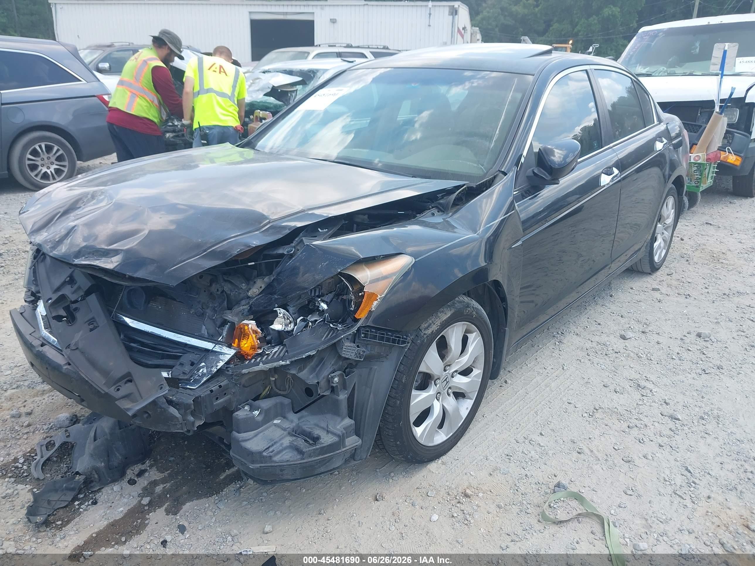 2010 Honda Accord 3.5 Ex-l Черный vin: 1HGCP3F80AA017126