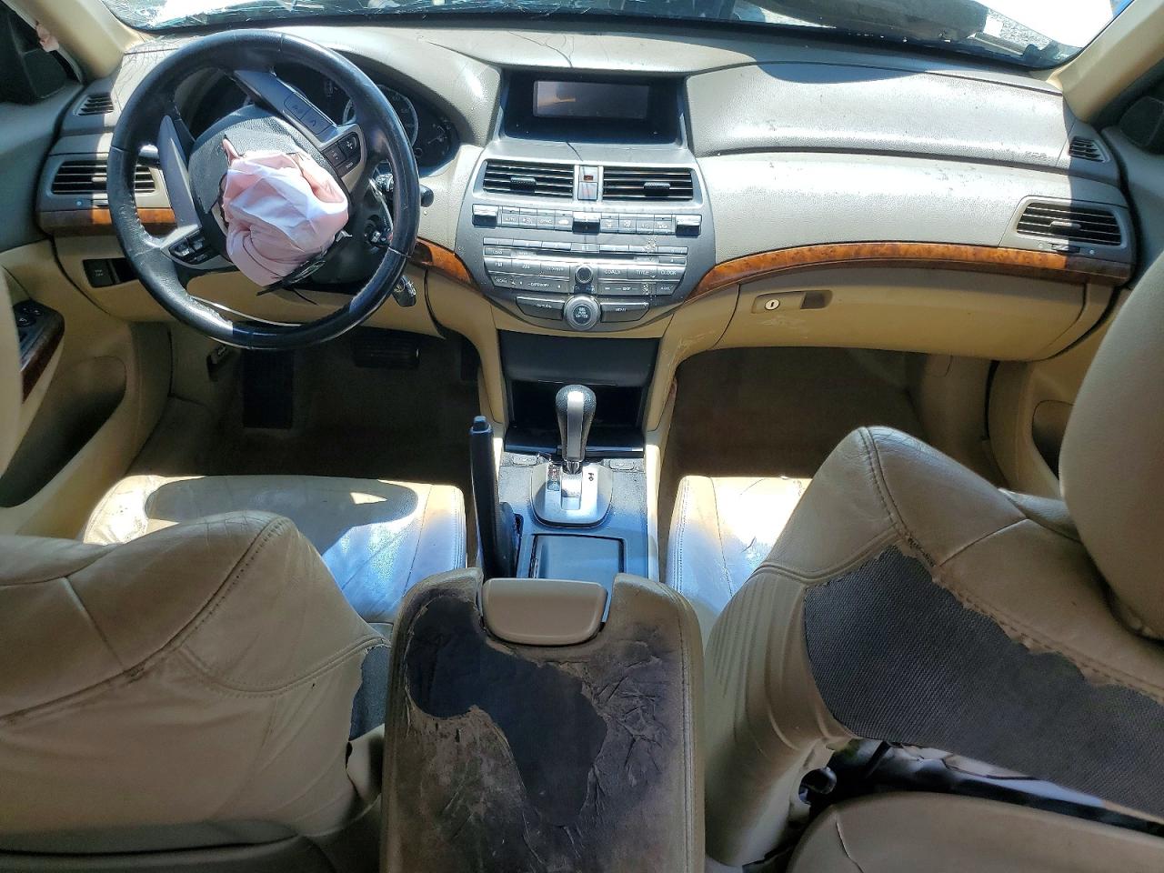 2010 Honda Accord Exl White vin: 1HGCP3F80AA031737