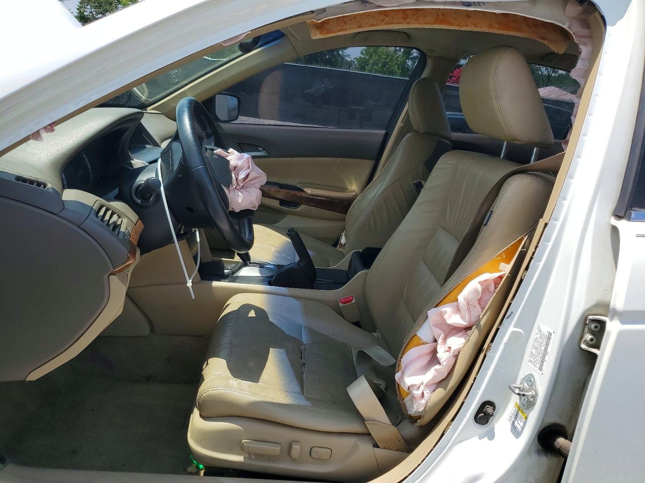 2010 Honda Accord Exl White vin: 1HGCP3F80AA031737
