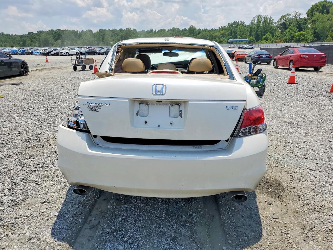 2010 Honda Accord Exl White vin: 1HGCP3F80AA031737