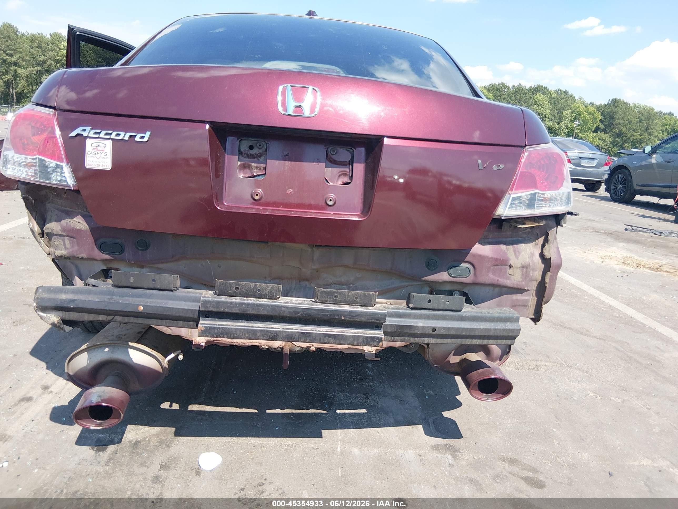 2011 Honda Accord 3.5 Ex-l Burgundy vin: 1HGCP3F80BA003390