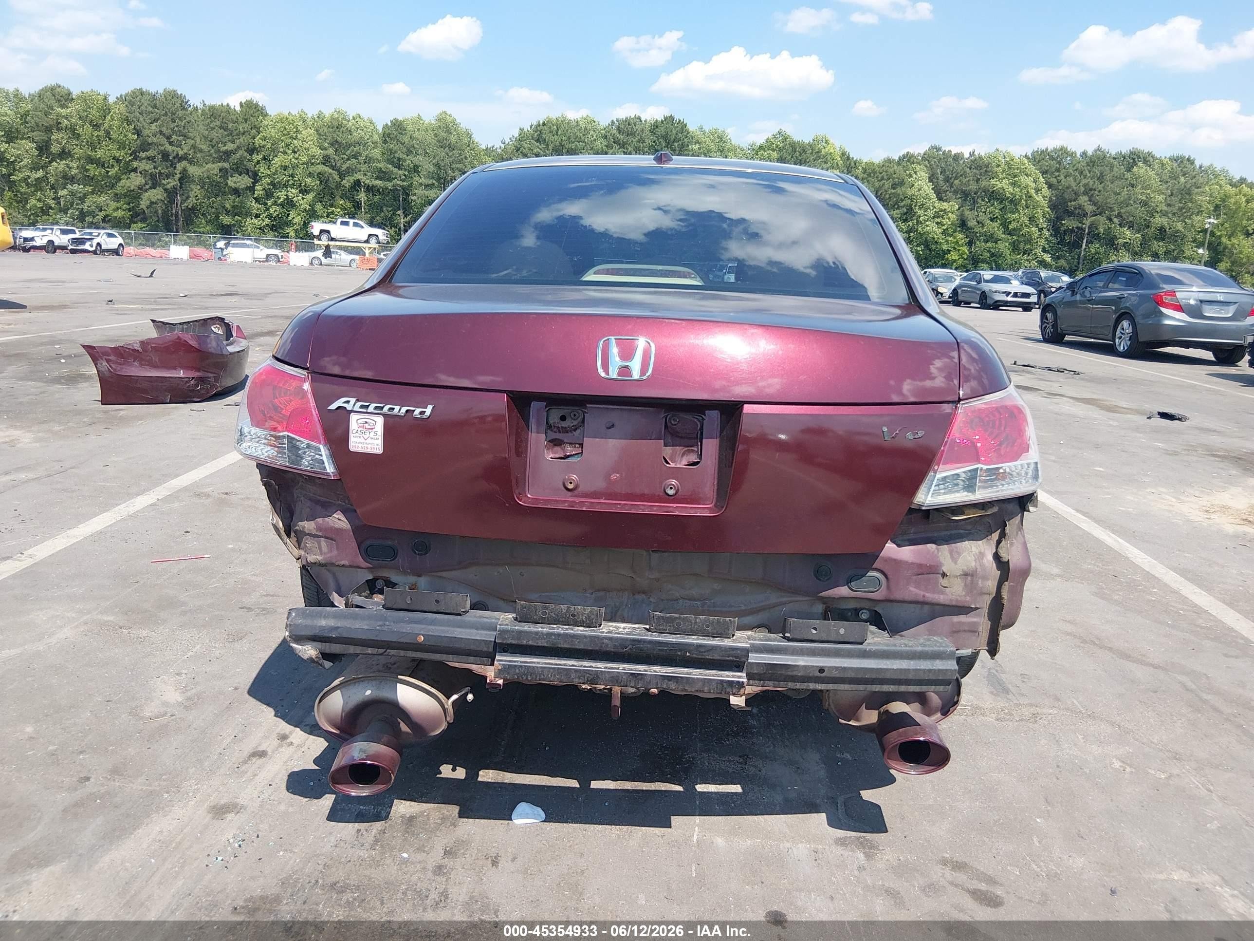 2011 Honda Accord 3.5 Ex-l Burgundy vin: 1HGCP3F80BA003390