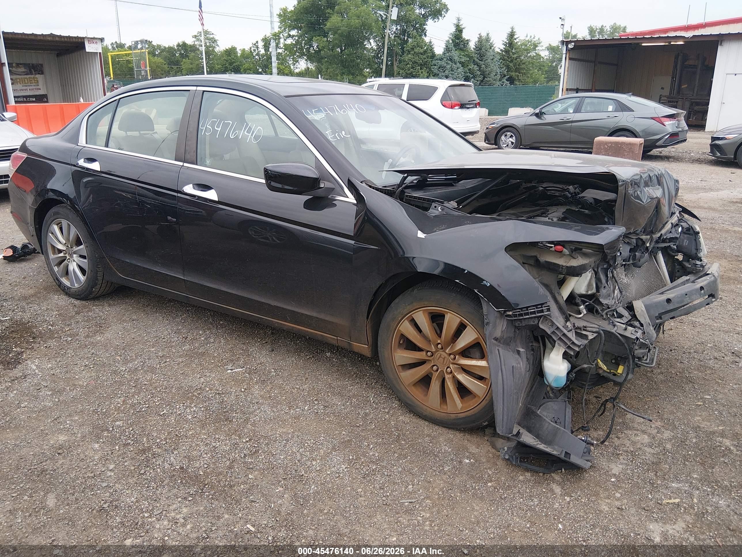 2011 Honda Accord 3.5 Ex-l Black vin: 1HGCP3F80BA008167