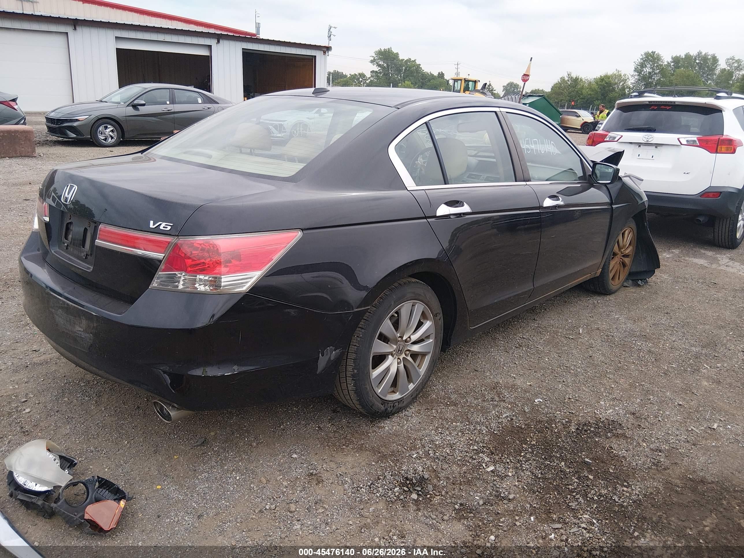 2011 Honda Accord 3.5 Ex-l Black vin: 1HGCP3F80BA008167