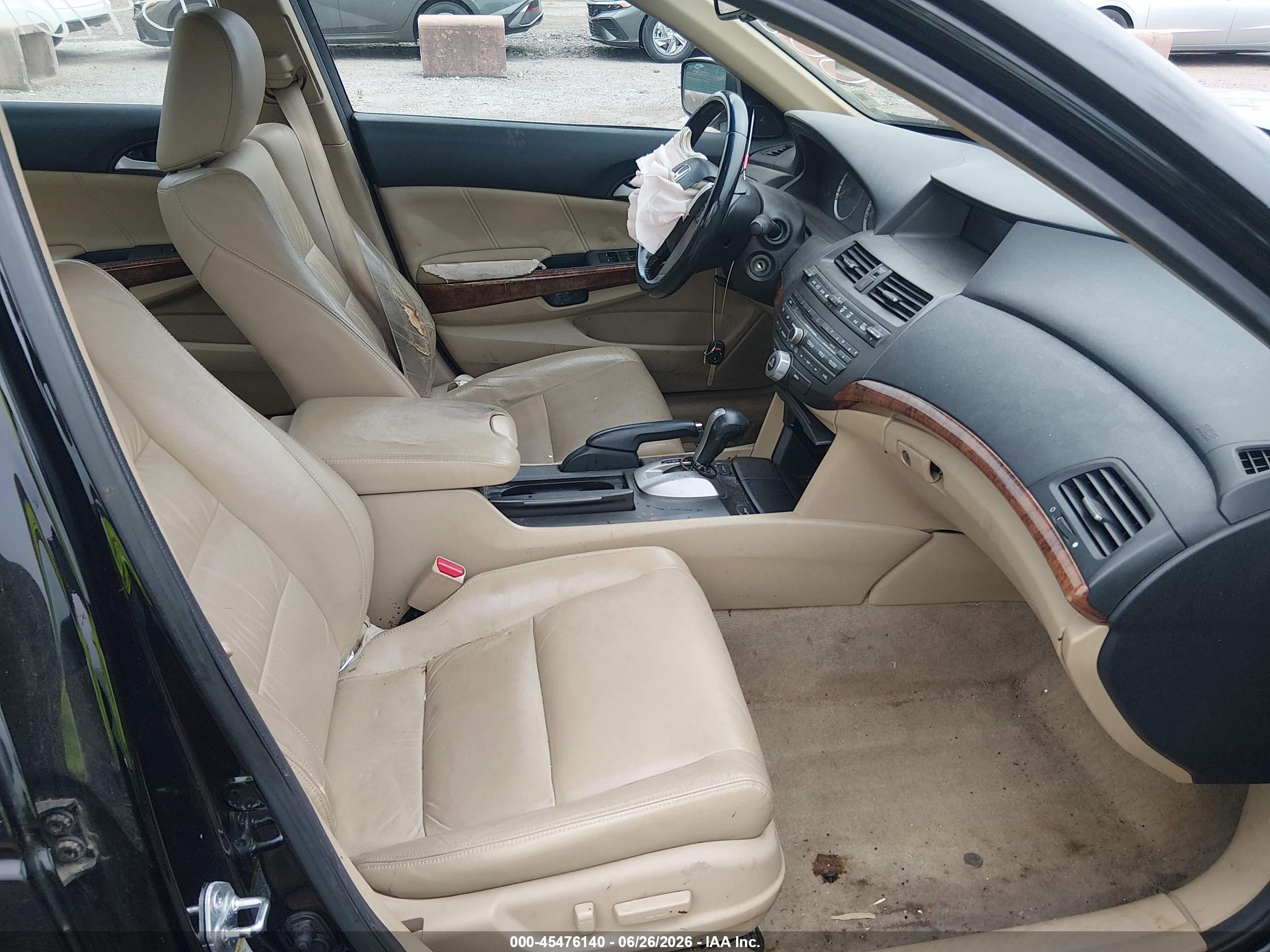 2011 Honda Accord 3.5 Ex-l Black vin: 1HGCP3F80BA008167