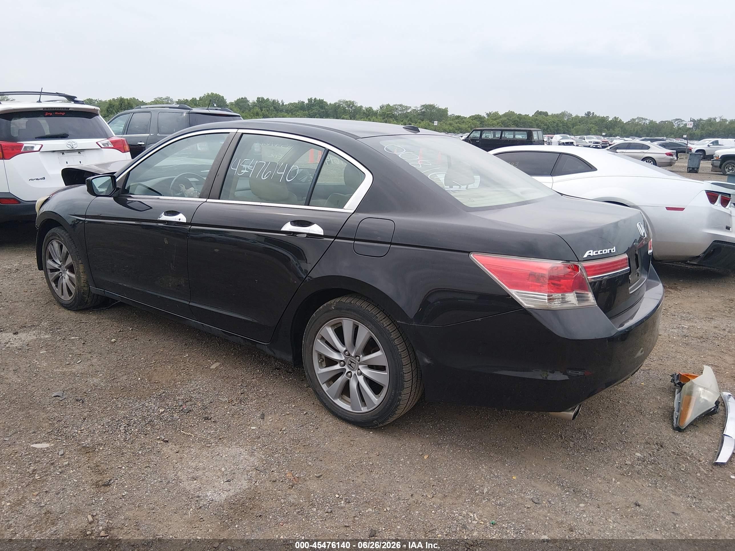 2011 Honda Accord 3.5 Ex-l Black vin: 1HGCP3F80BA008167