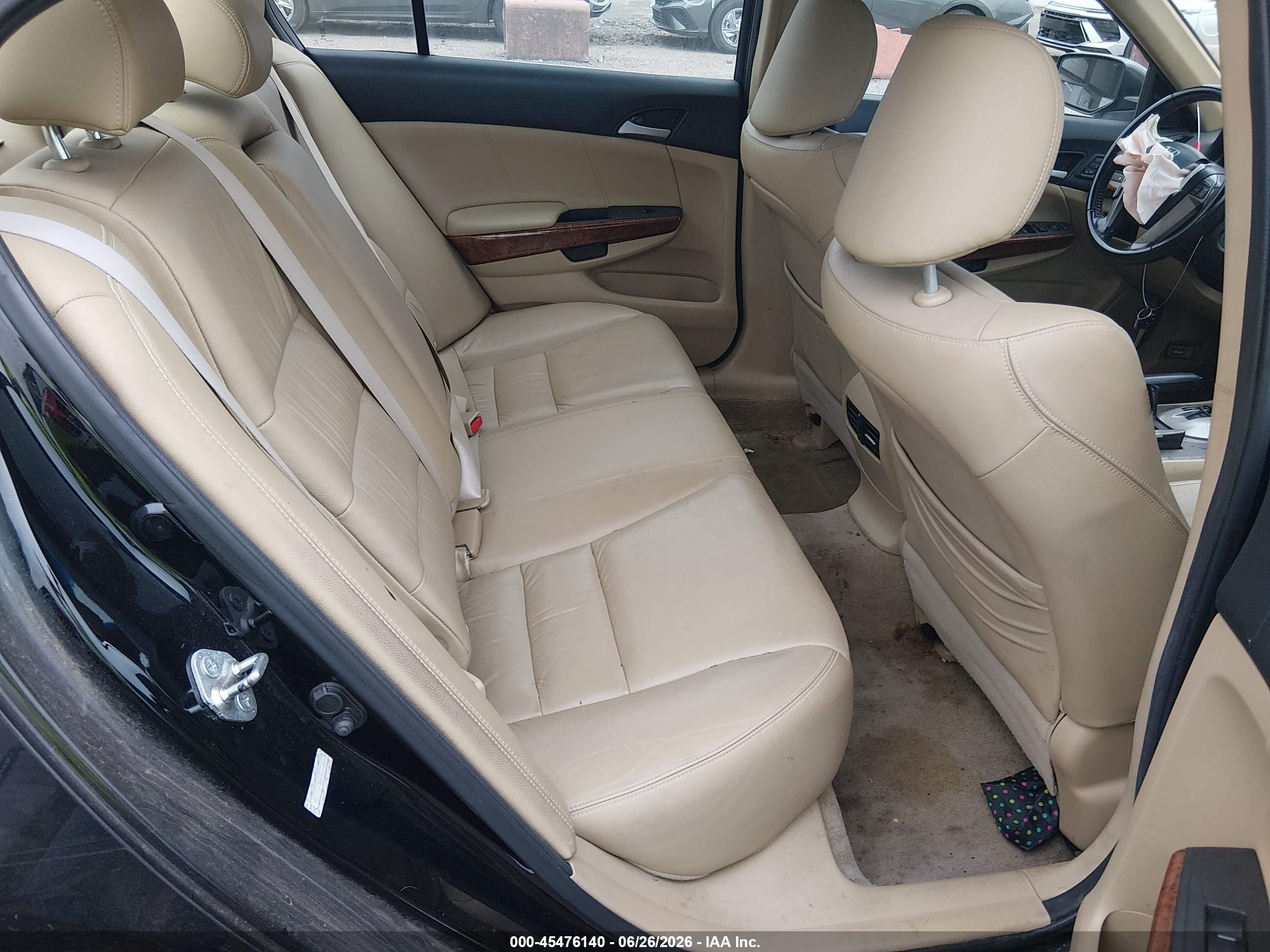 2011 Honda Accord 3.5 Ex-l Black vin: 1HGCP3F80BA008167