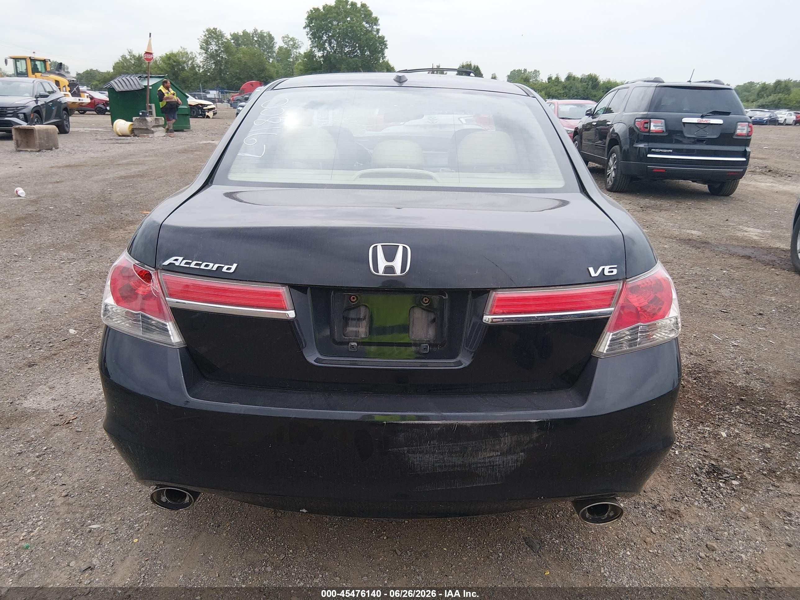 2011 Honda Accord 3.5 Ex-l Black vin: 1HGCP3F80BA008167